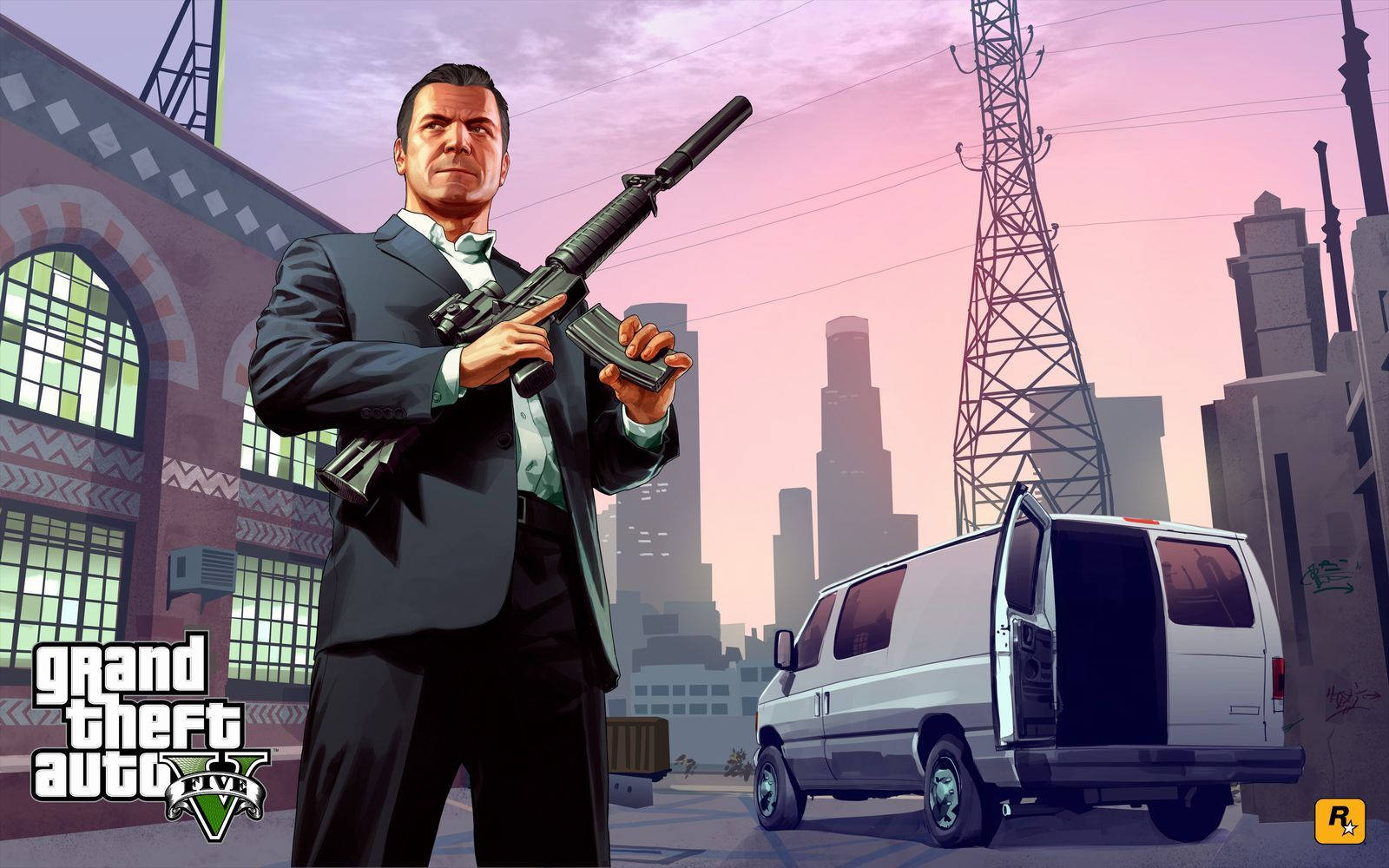 1080p GTA 5 مايكل دي سانتا خلفية