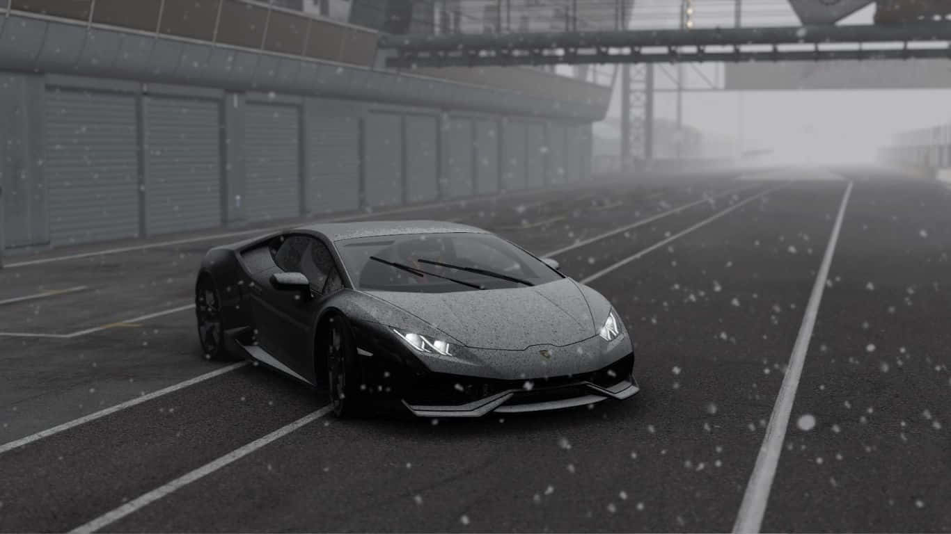 خلفية 1366x768 من لعبة Project Cars 2 لسيارة Lamborghini Huracán خلفية