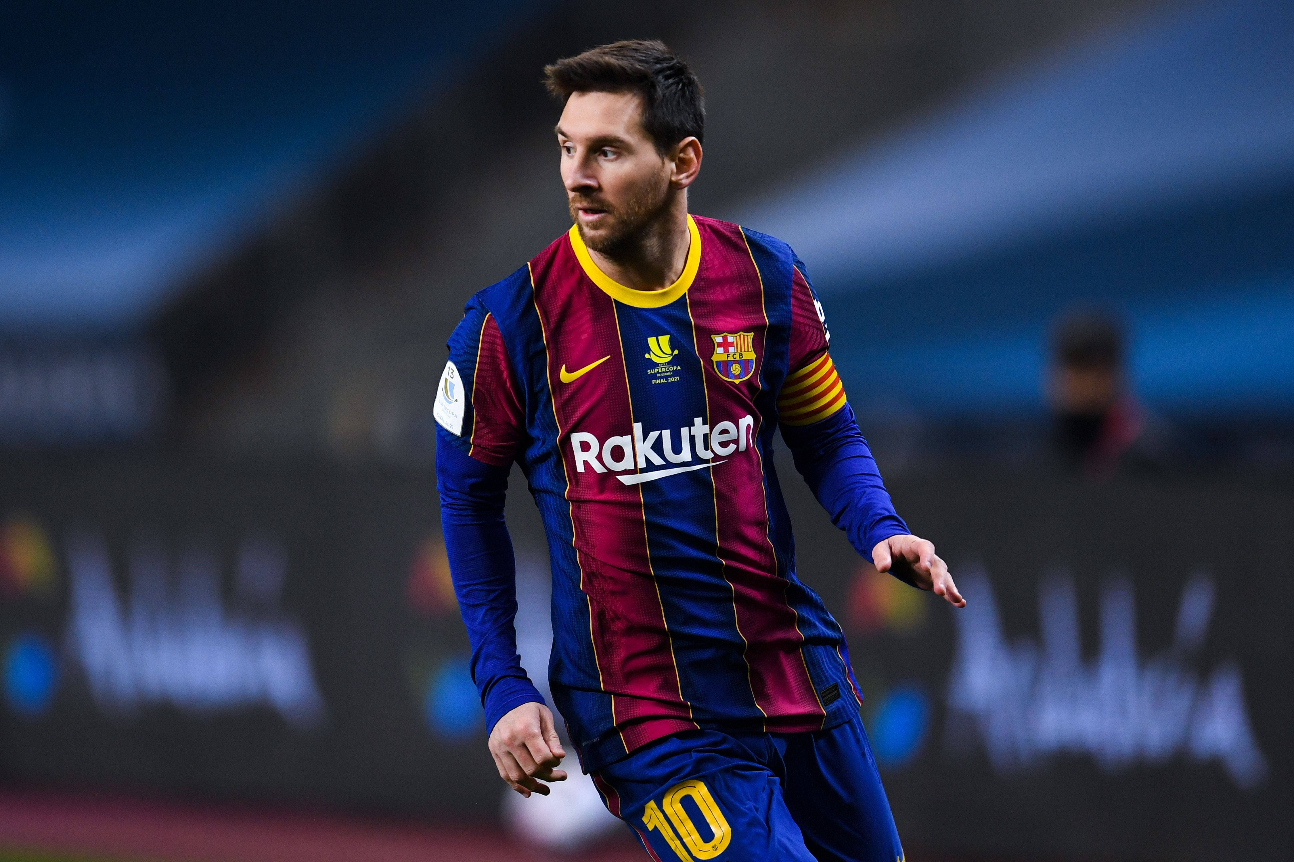 ميسي 2021 كرة قدم FCB خلفية