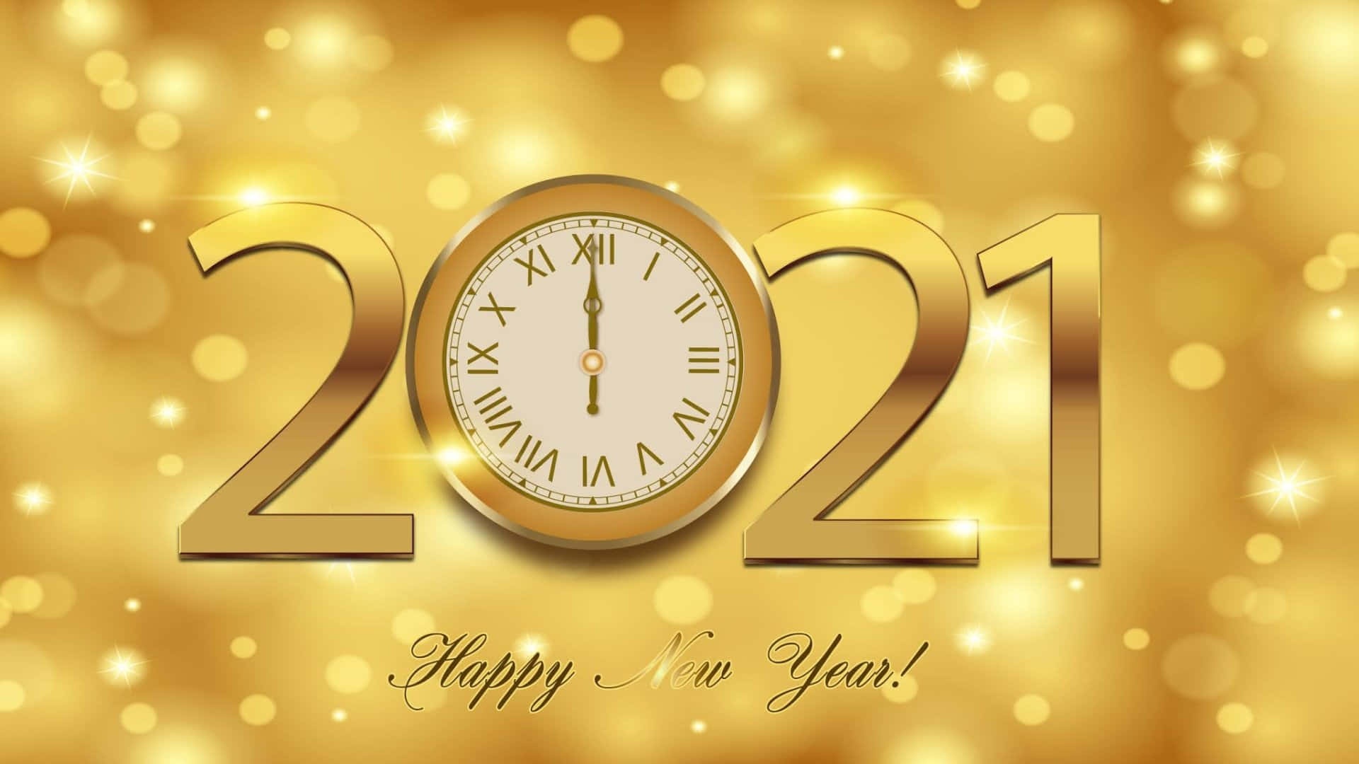 تألق ساطع 2021: احتفال سعيد بالعام الجديد خلفية
