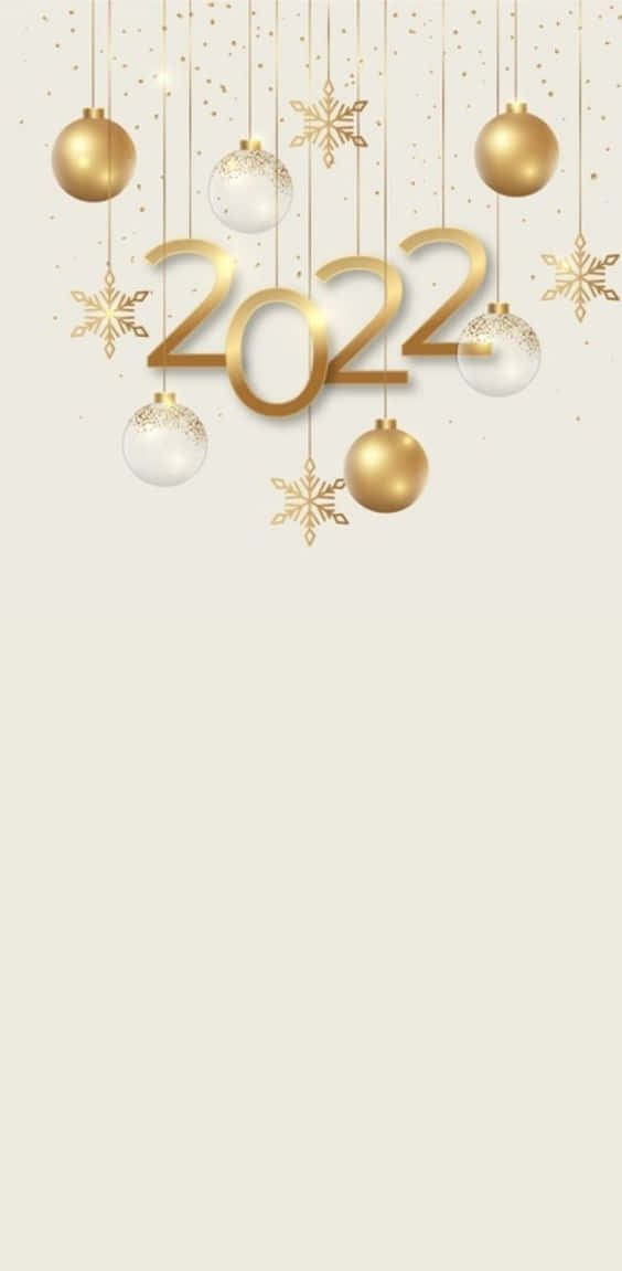 حلي معلقة للعام الجديد 2022 خلفية