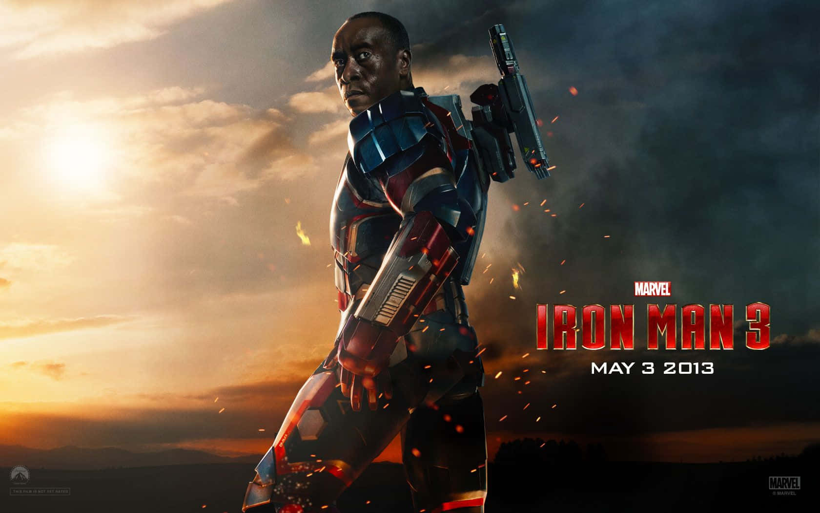 الرائد جيمس رودس من فيلم آيرون مان 3 خلفية