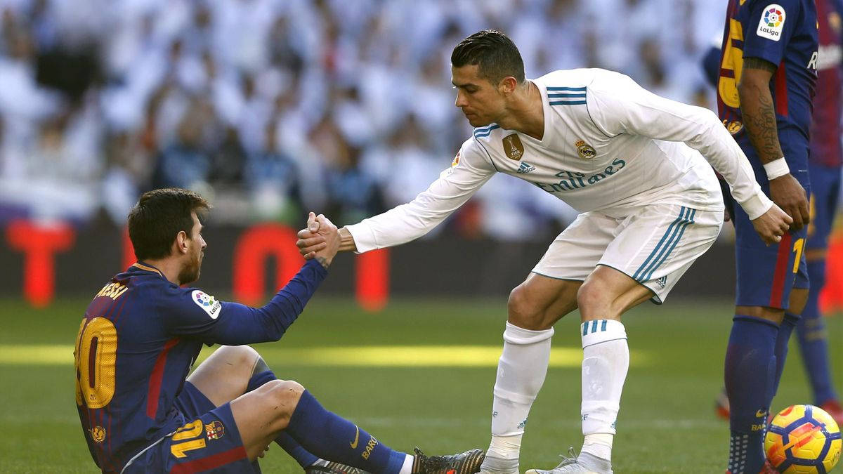 مساعدة ميسي ورونالدو 4K خلفية