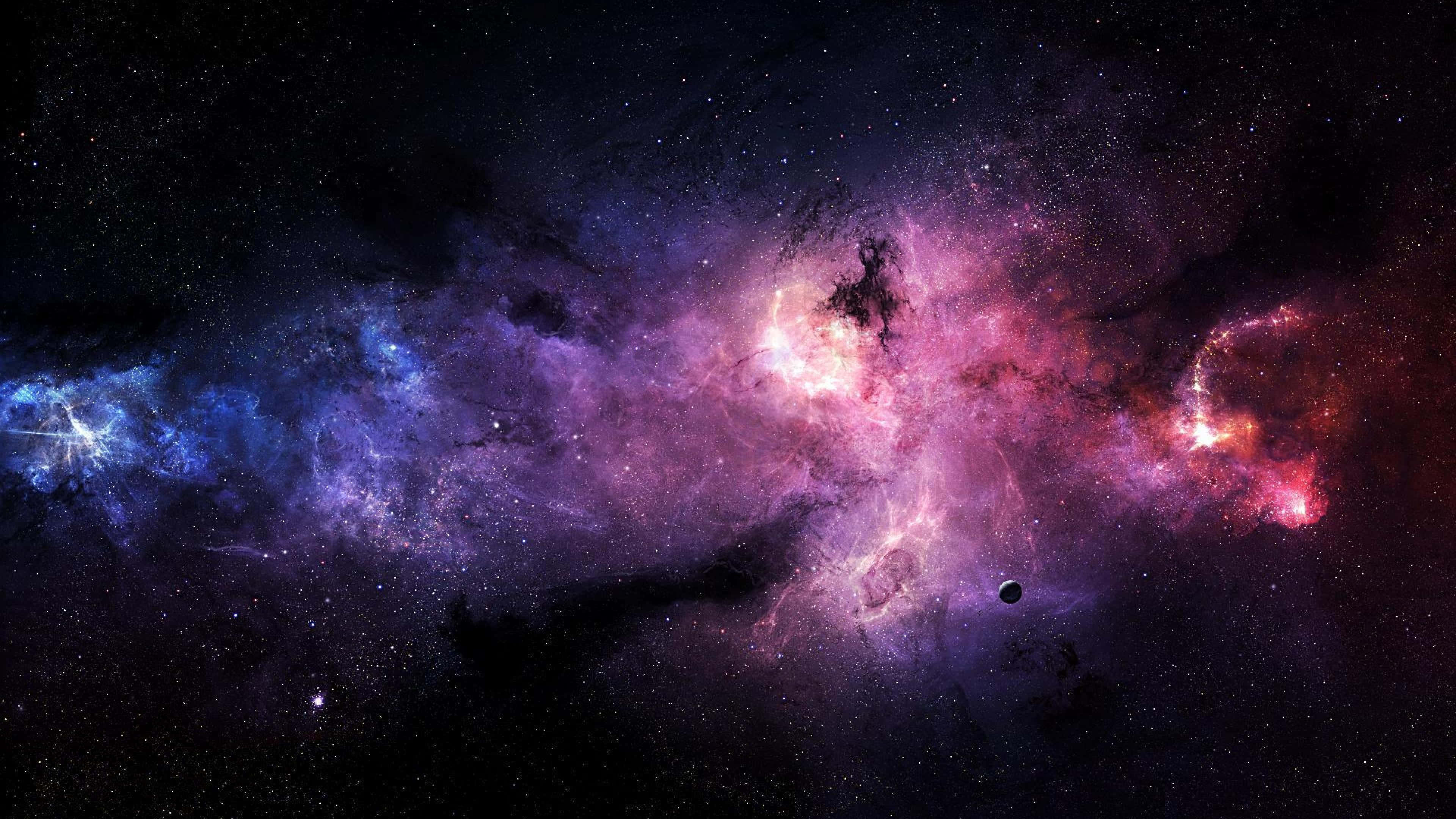 منظر فضائي خيالي جميل بدقة 4K. خلفية