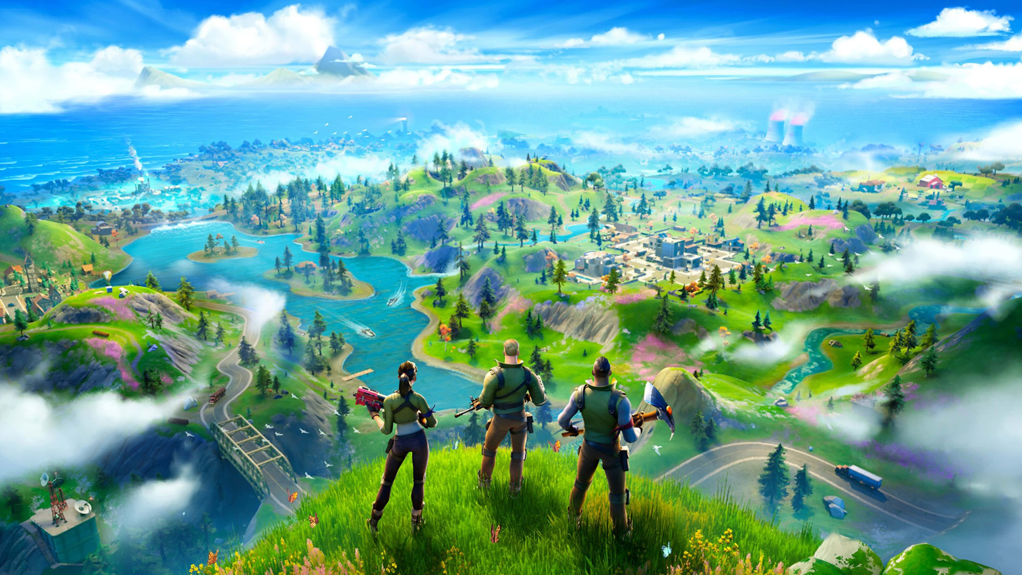 موقع معركة فورتنايت رويال بدقة 4K خلفية
