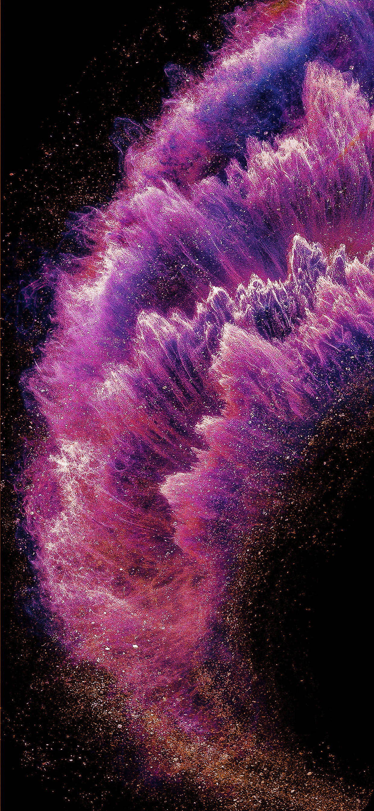 أسود AMOLED ملون خلفية