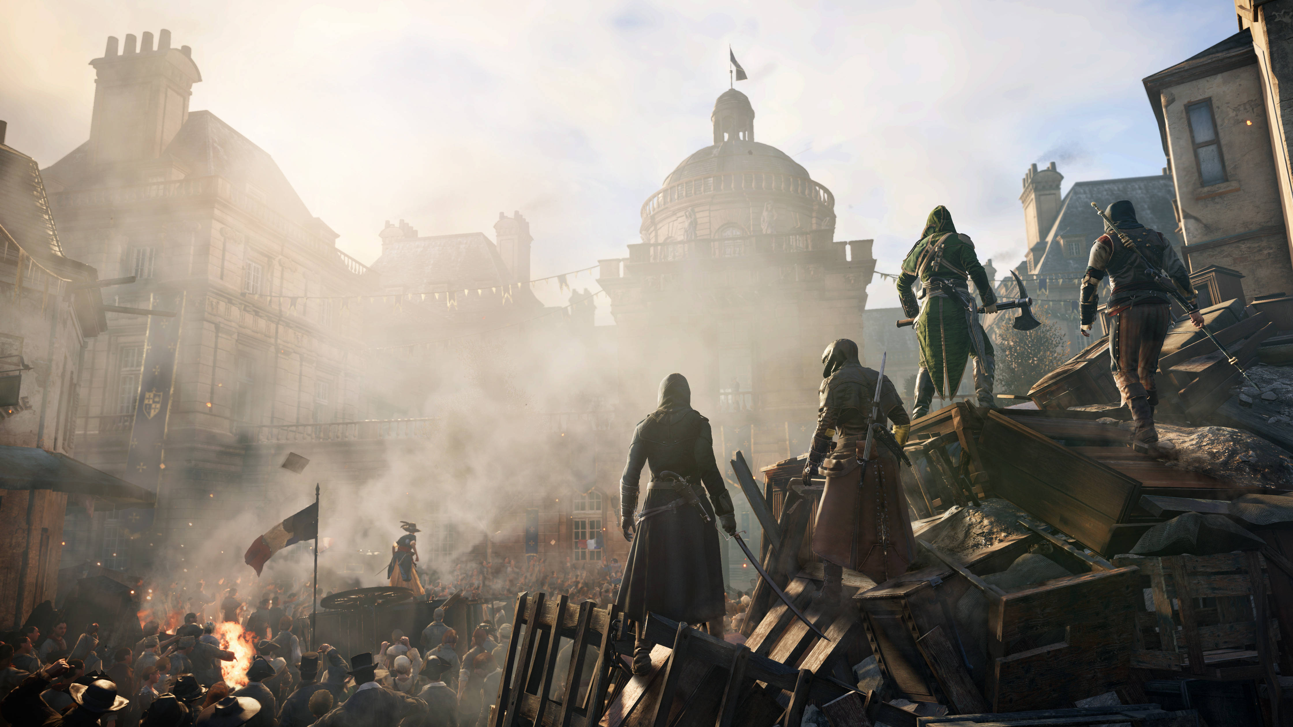 لعبة Assassin's Creed Unity Revolution بدقة 4K خلفية