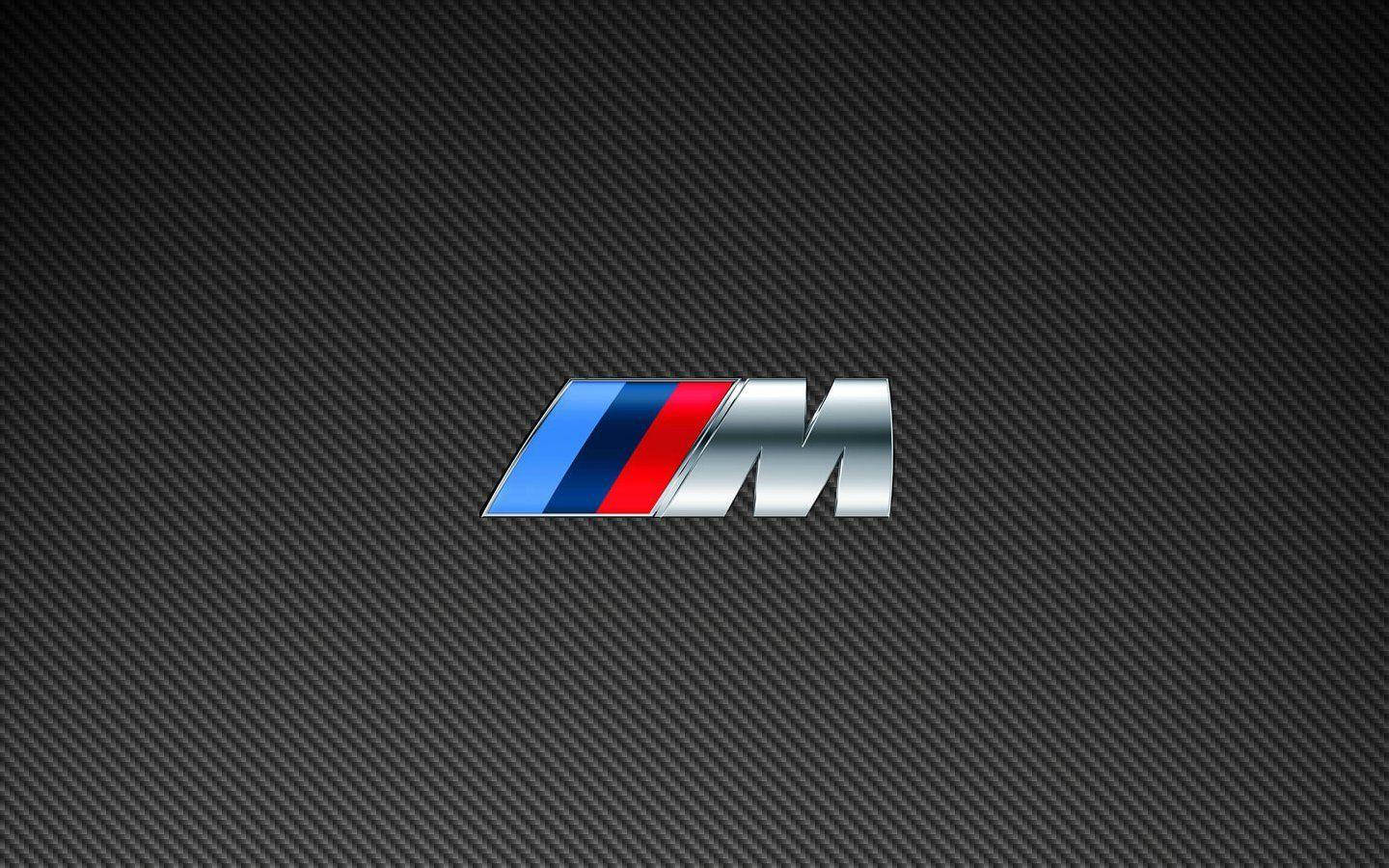 شعار BMW M بنمط رمادي خلفية