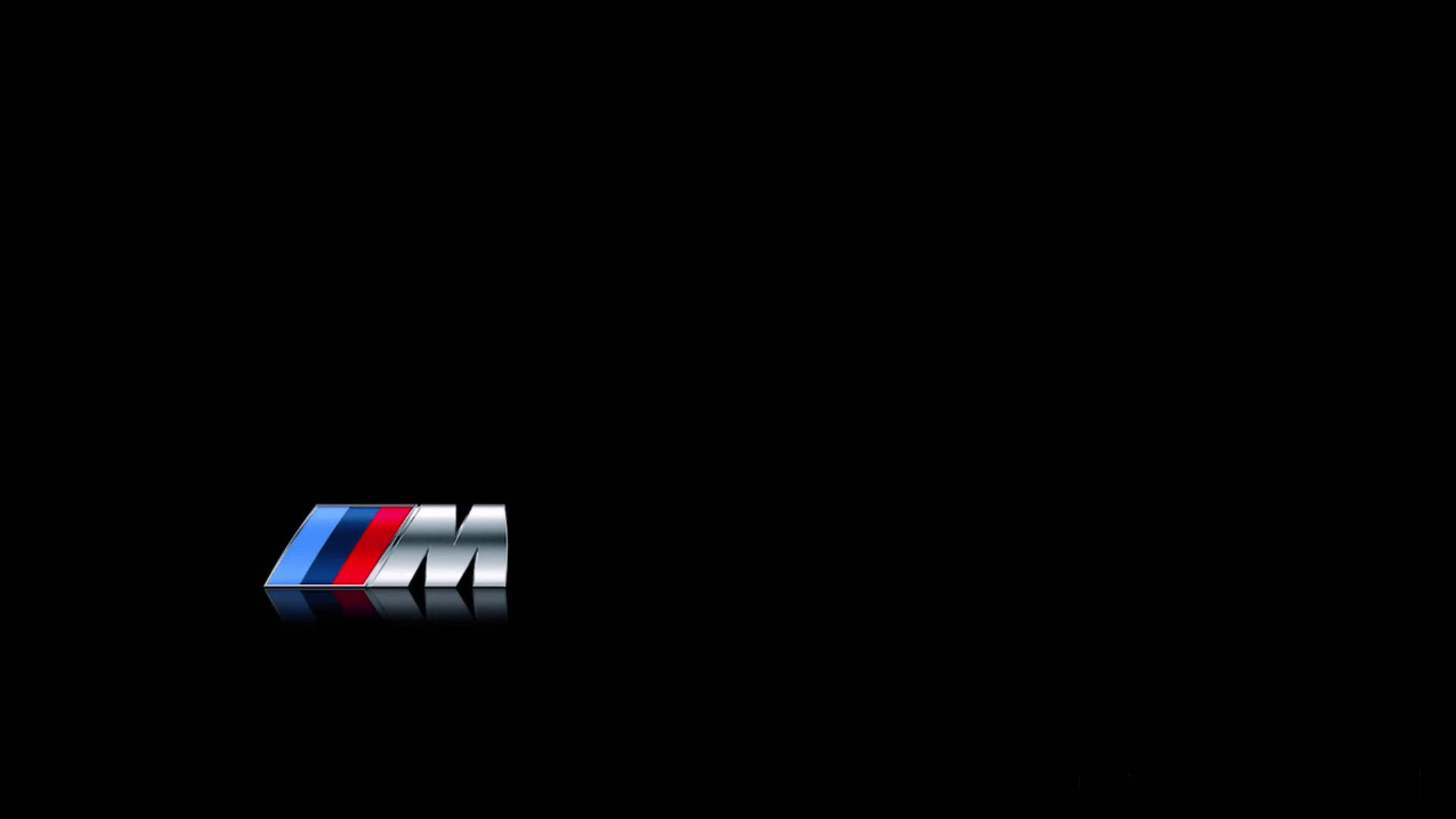 شعار BMW M بالأسود البسيط خلفية