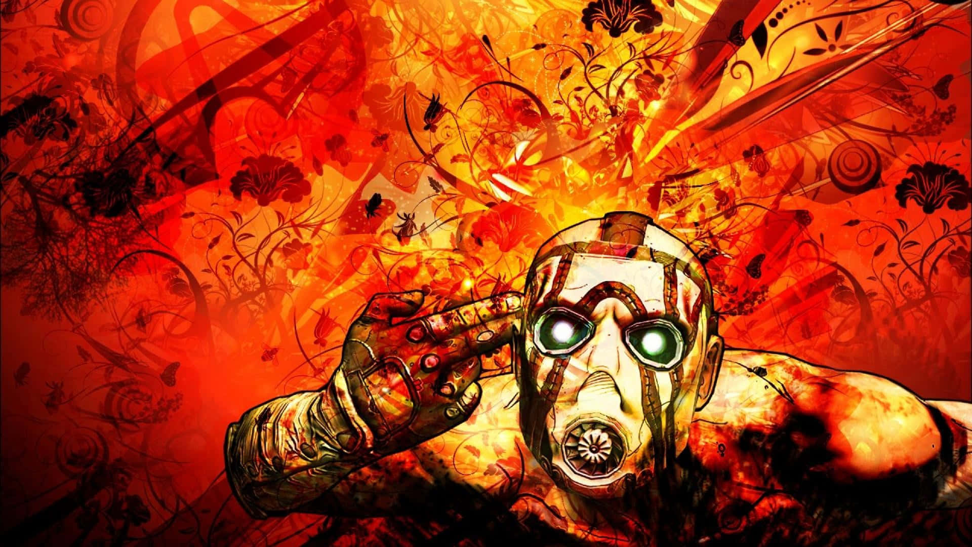 خلفية حمراء من Borderlands 3 بدقة 1920x1080 خلفية