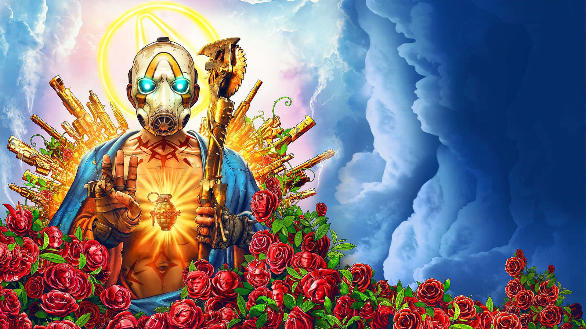 خلفية Borderlands 3 بدقة 1920x1080 مع صولجان خلفية