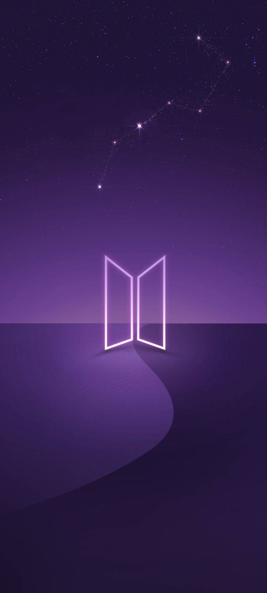 شعار BTS البنفسجي خلفية