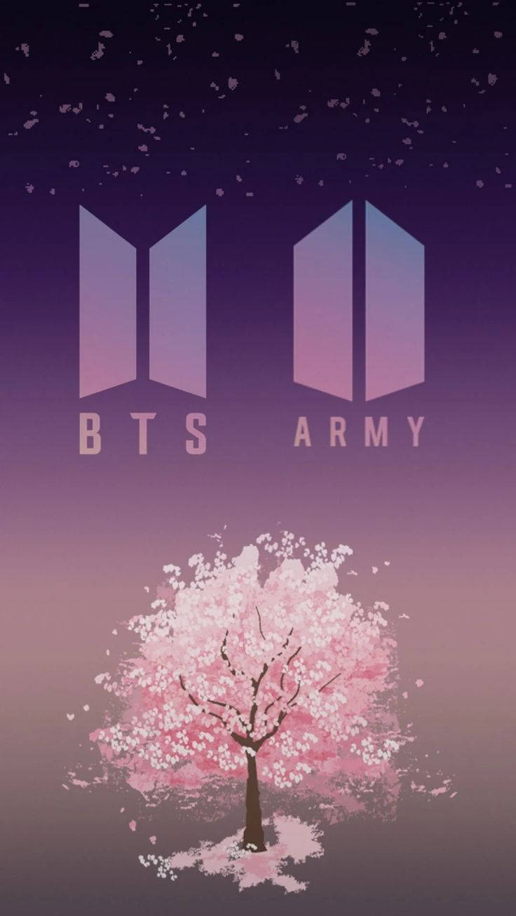 شعار BTS وARMY خلفية