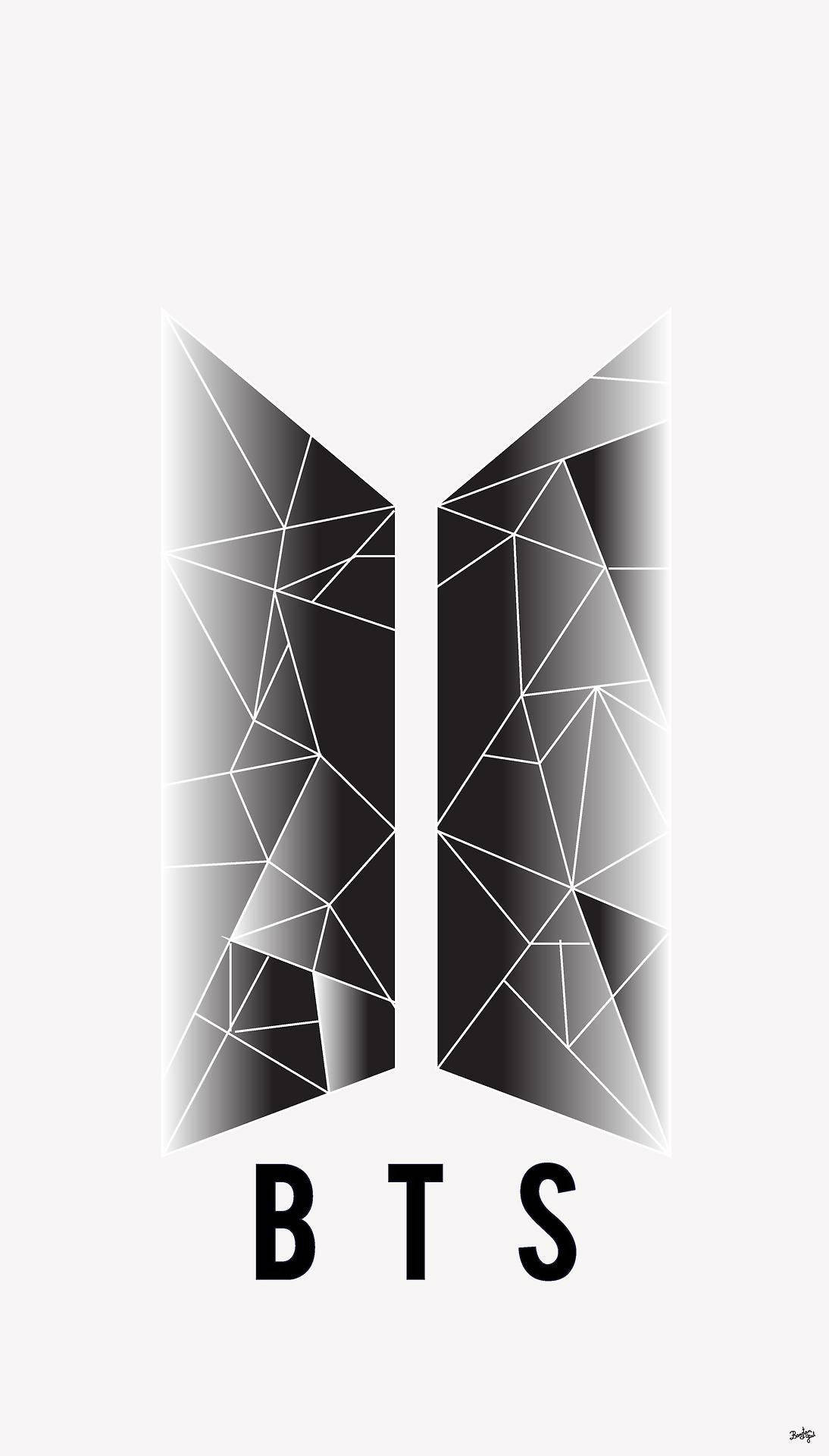 شعار BTS التجريدي خلفية