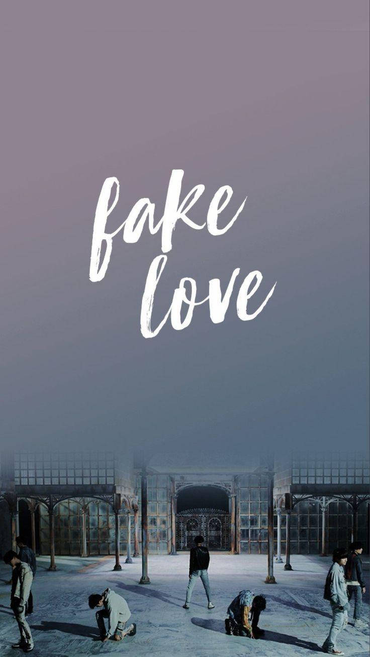 BTS Fake Love تدرج لوني باهت خلفية