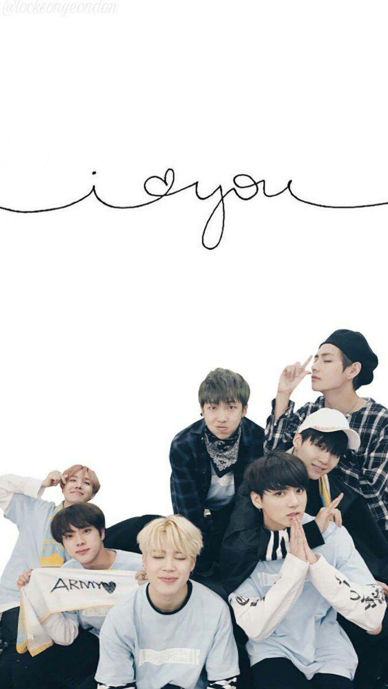 آيفون حب BTS خلفية