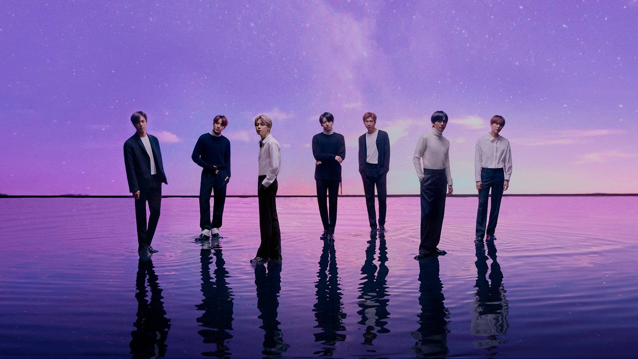 أجواء انعكاس BTS الأرجوانية خلفية