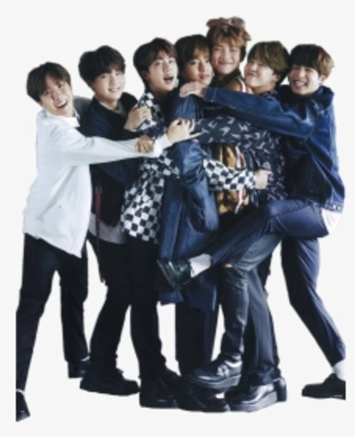 عناق لطيف بين أعضاء فرقة BTS خلفية