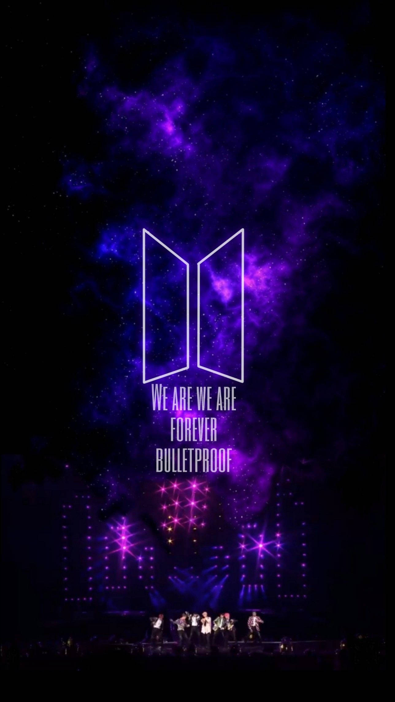 شعار BTS إلى الأبد مضاد للرصاص خلفية