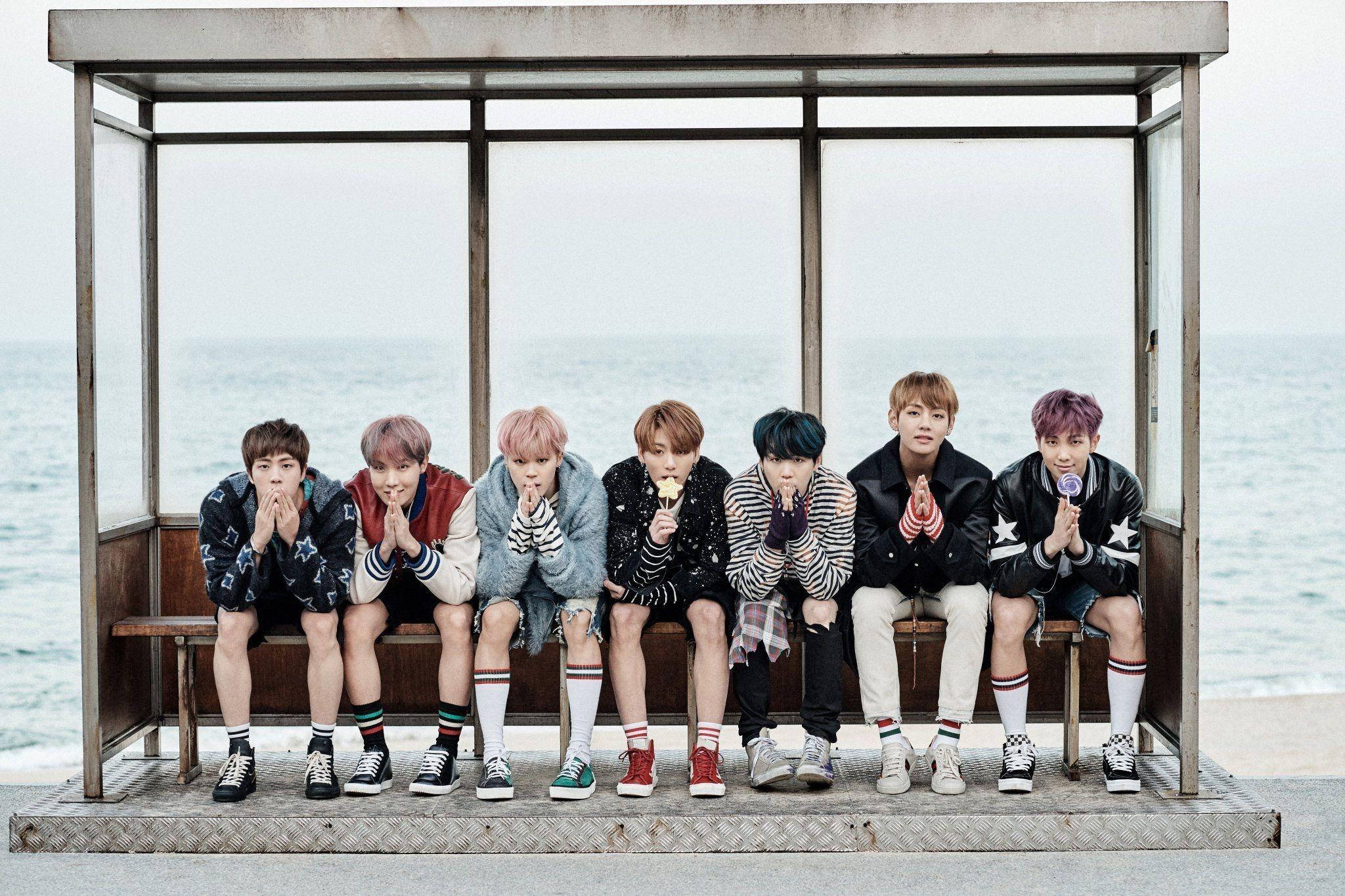 غلاف الألبوم الترويجي الرائع BTS لابتوب خلفية