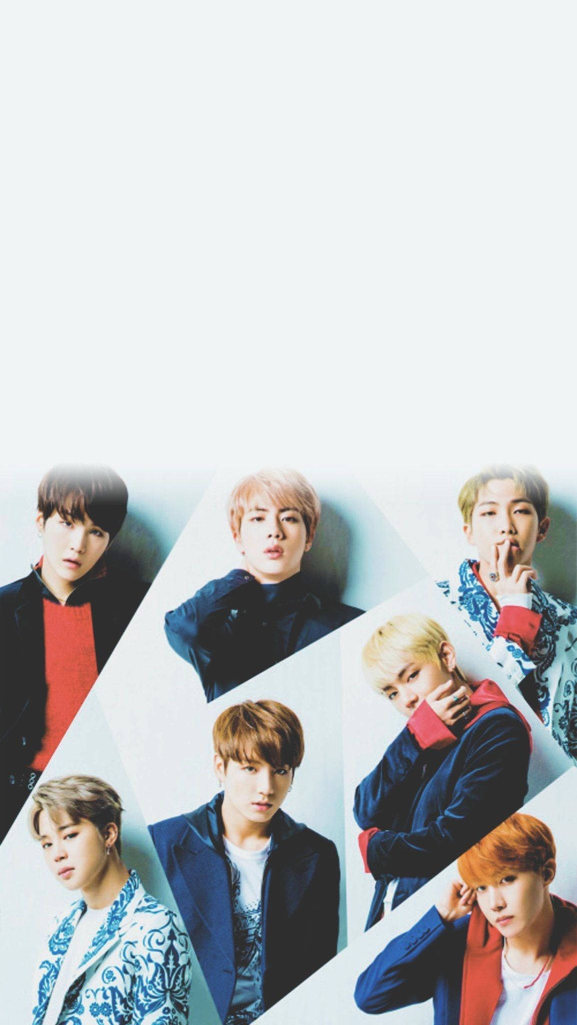 كولاج جميل لشاشة قفل هاتف BTS خلفية
