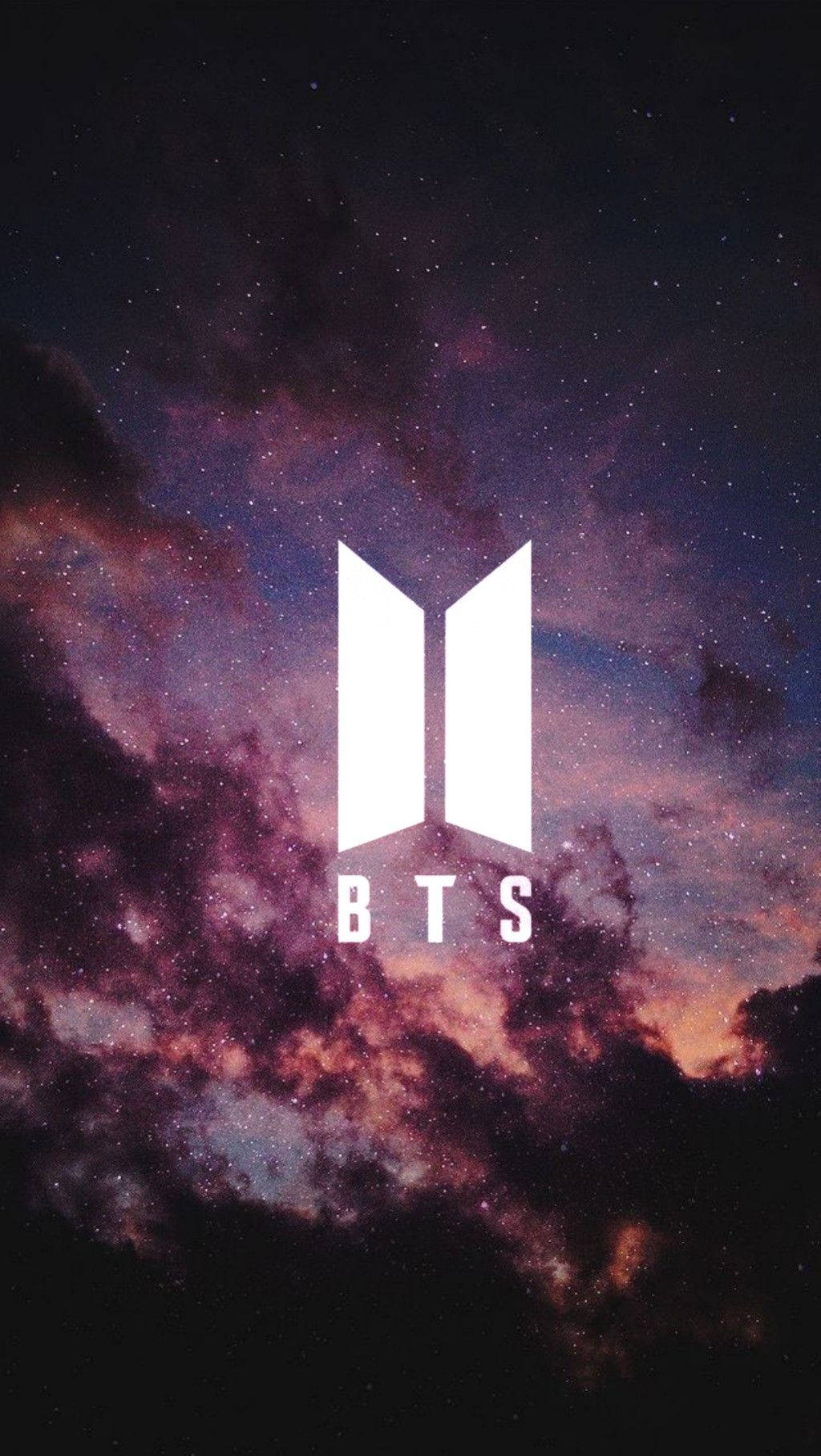شعار BTS في الليل خلفية