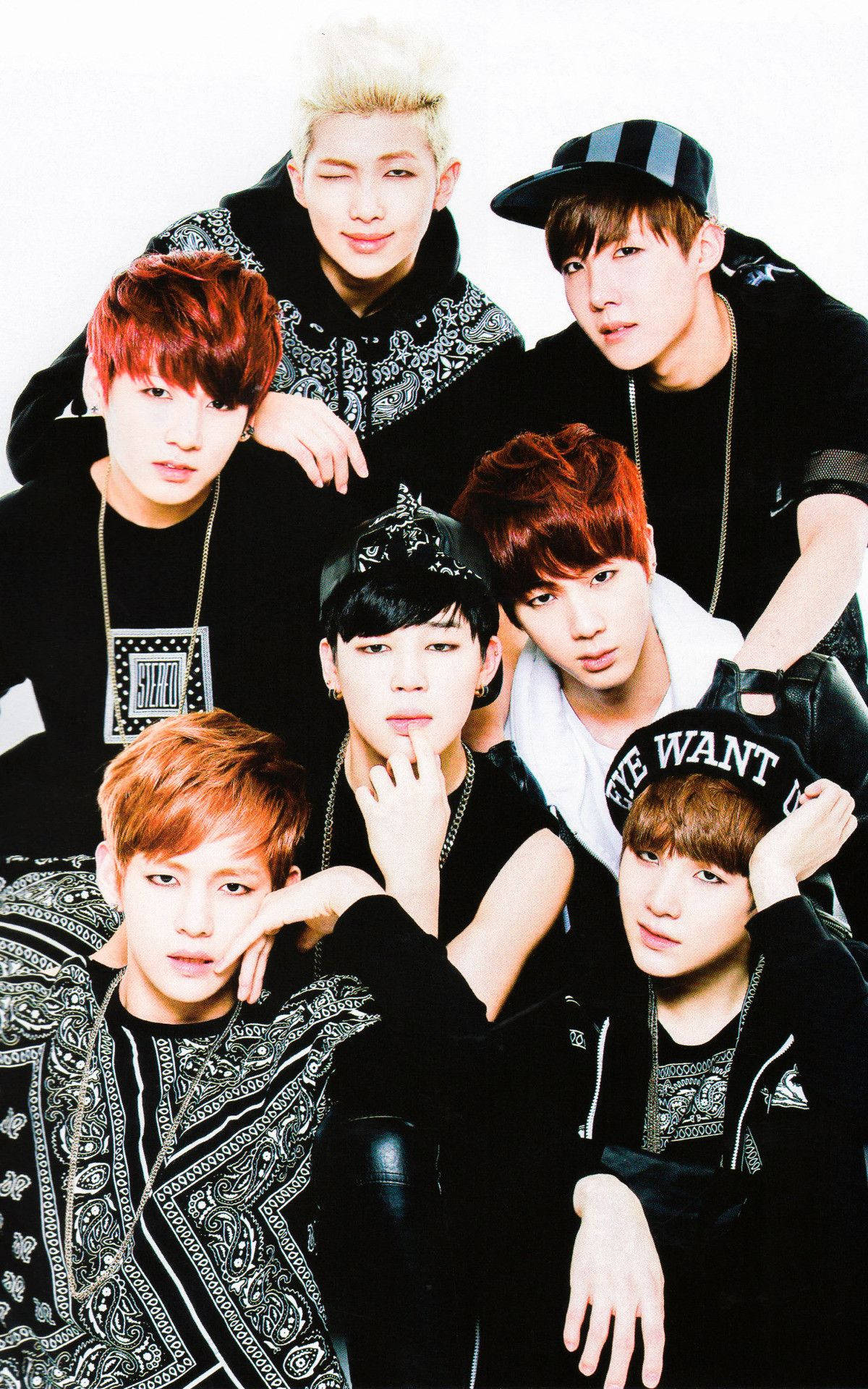 ملصق رائع لشاشة هاتف BTS خلفية