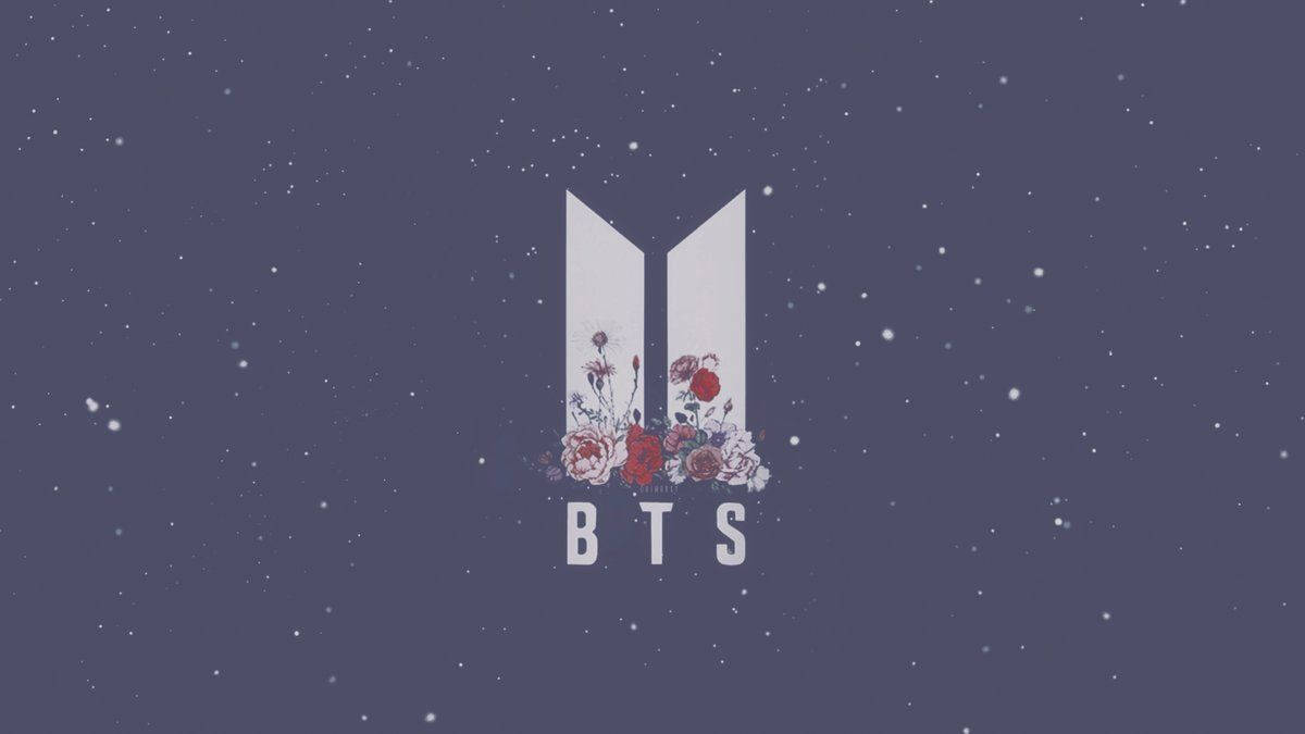 رسم شعار BTS لطيف خلفية