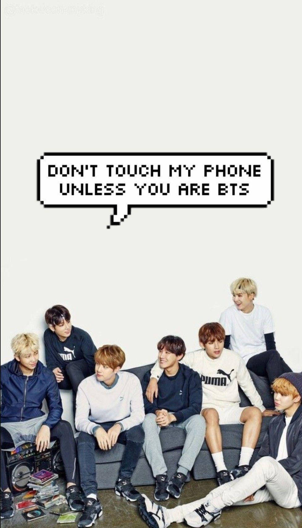 فقاعة كلام لطيفة من BTS خلفية