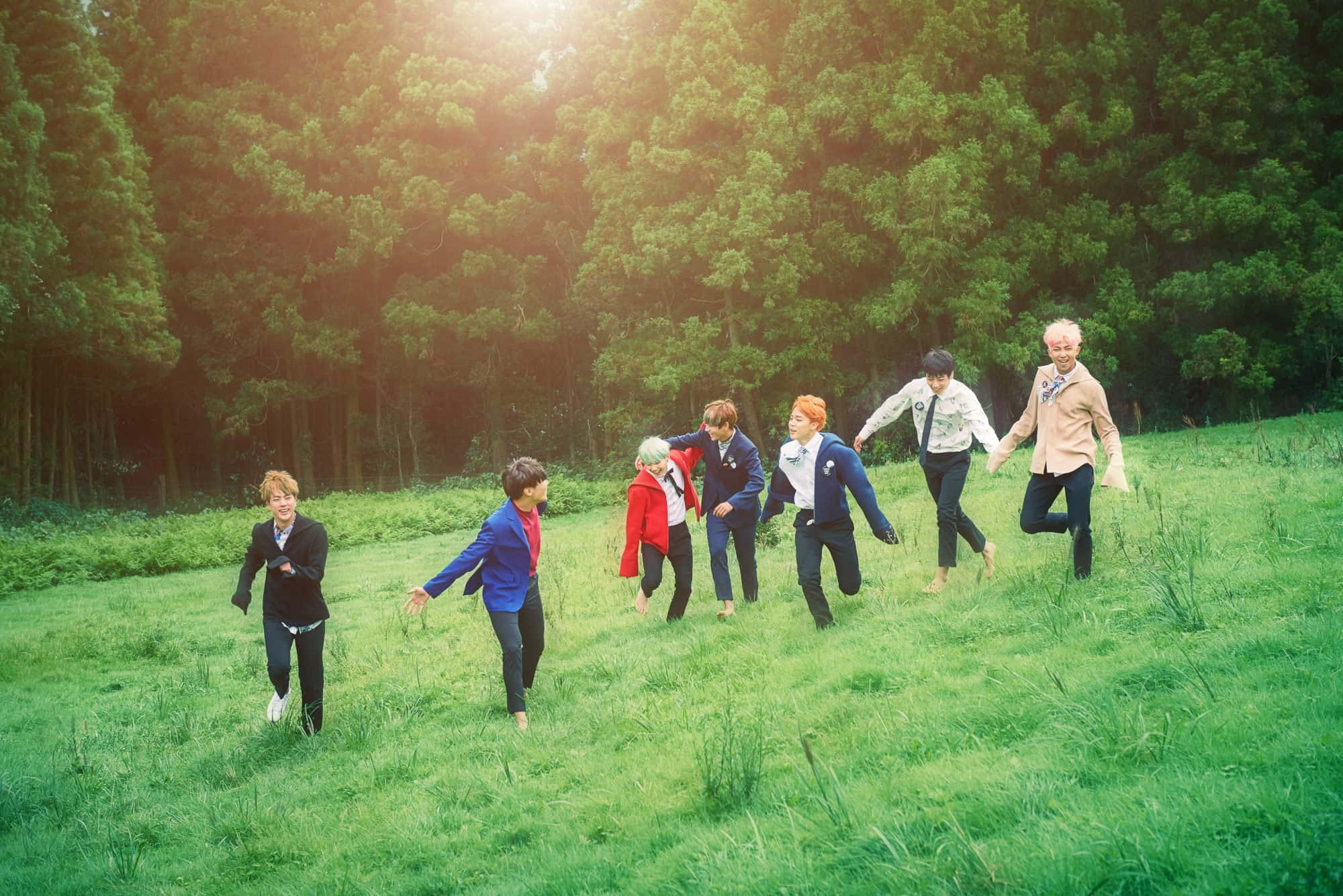 صور جمالية لفرقة BTS خلفية
