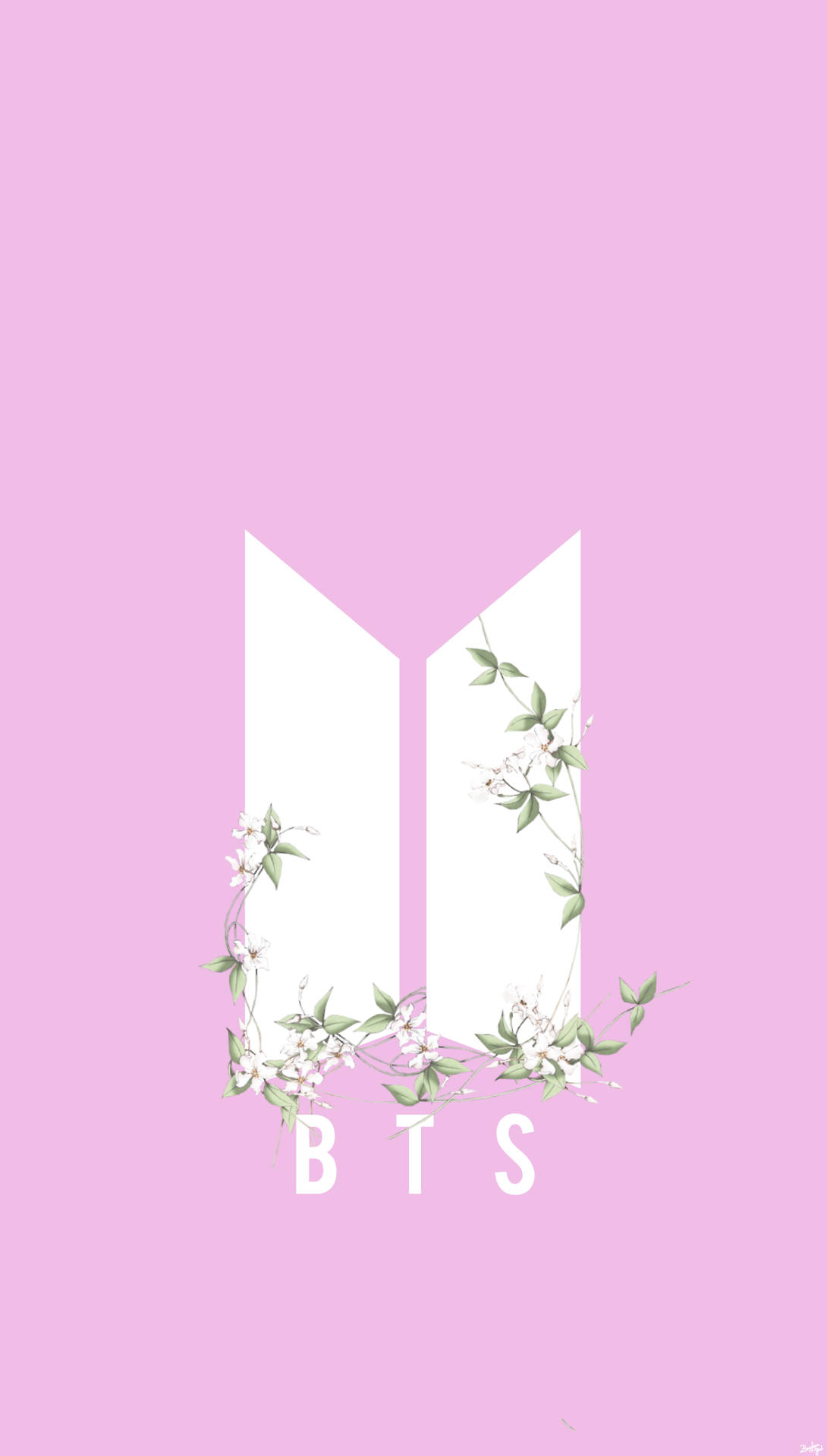 شعار BTS البسيط خلفية