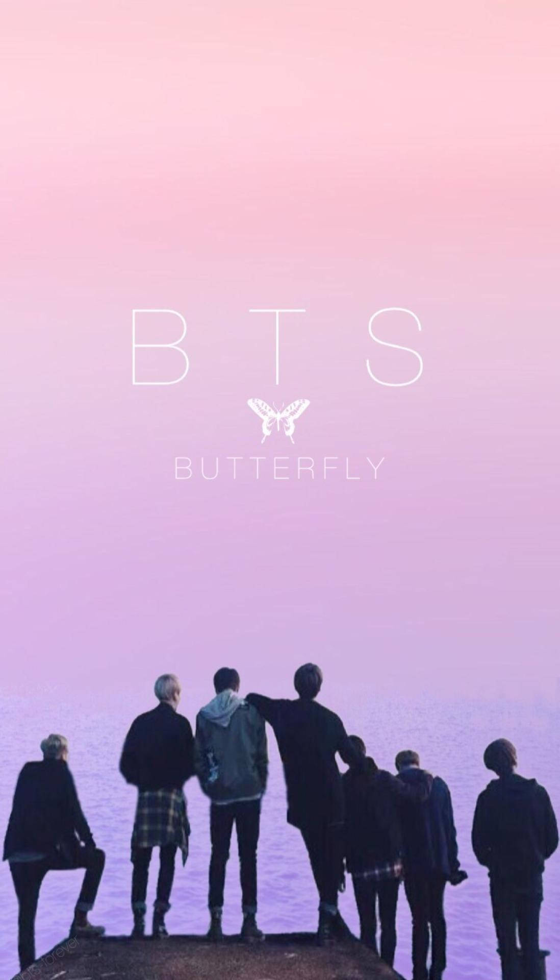 BTS أنمي فراشة خلفية