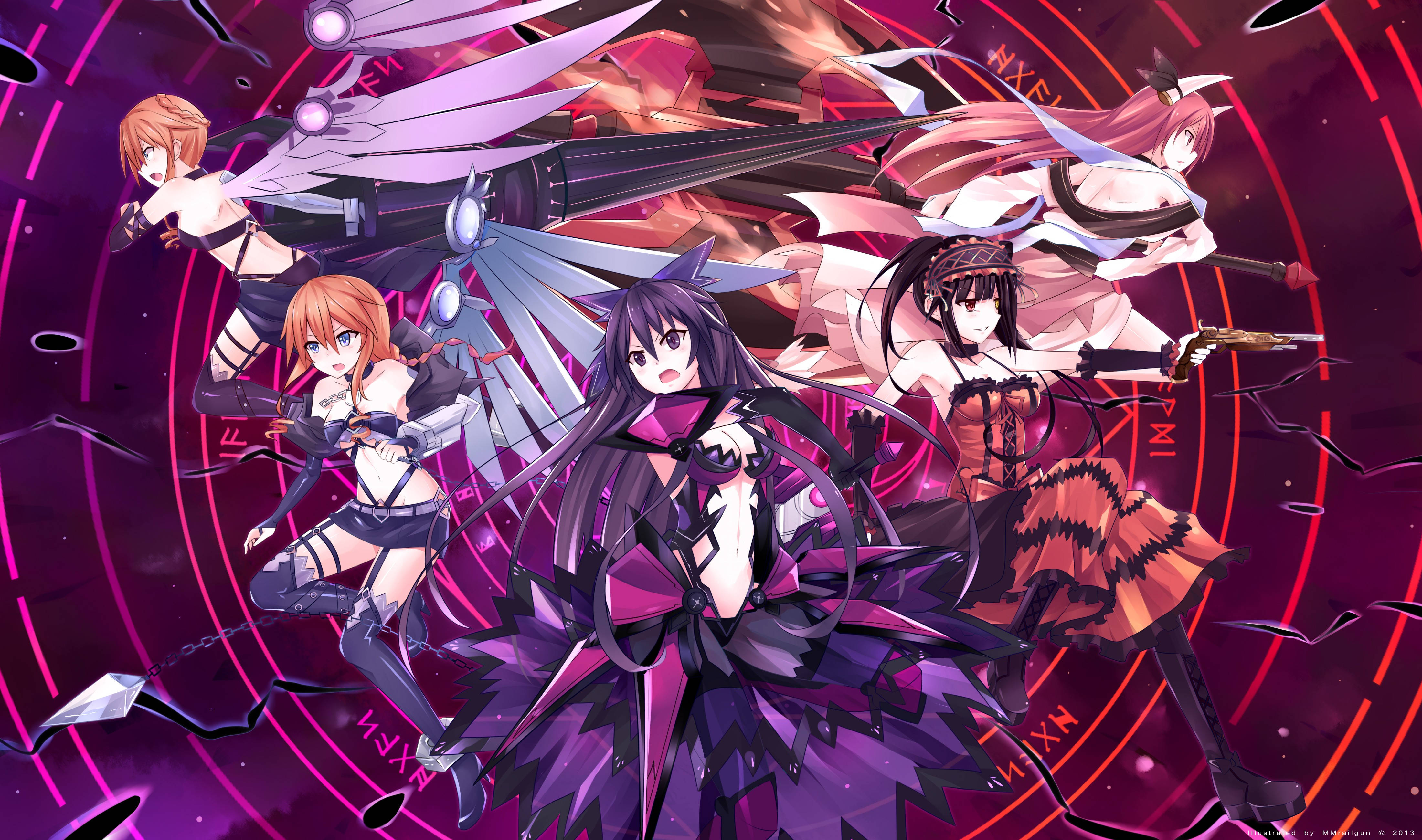 بطلات أنمي Date A Live خلفية