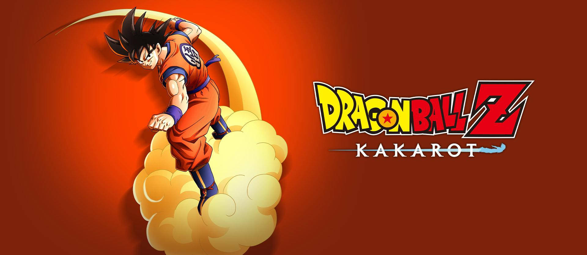 شعار Dbz مع صورة غوكو خلفية