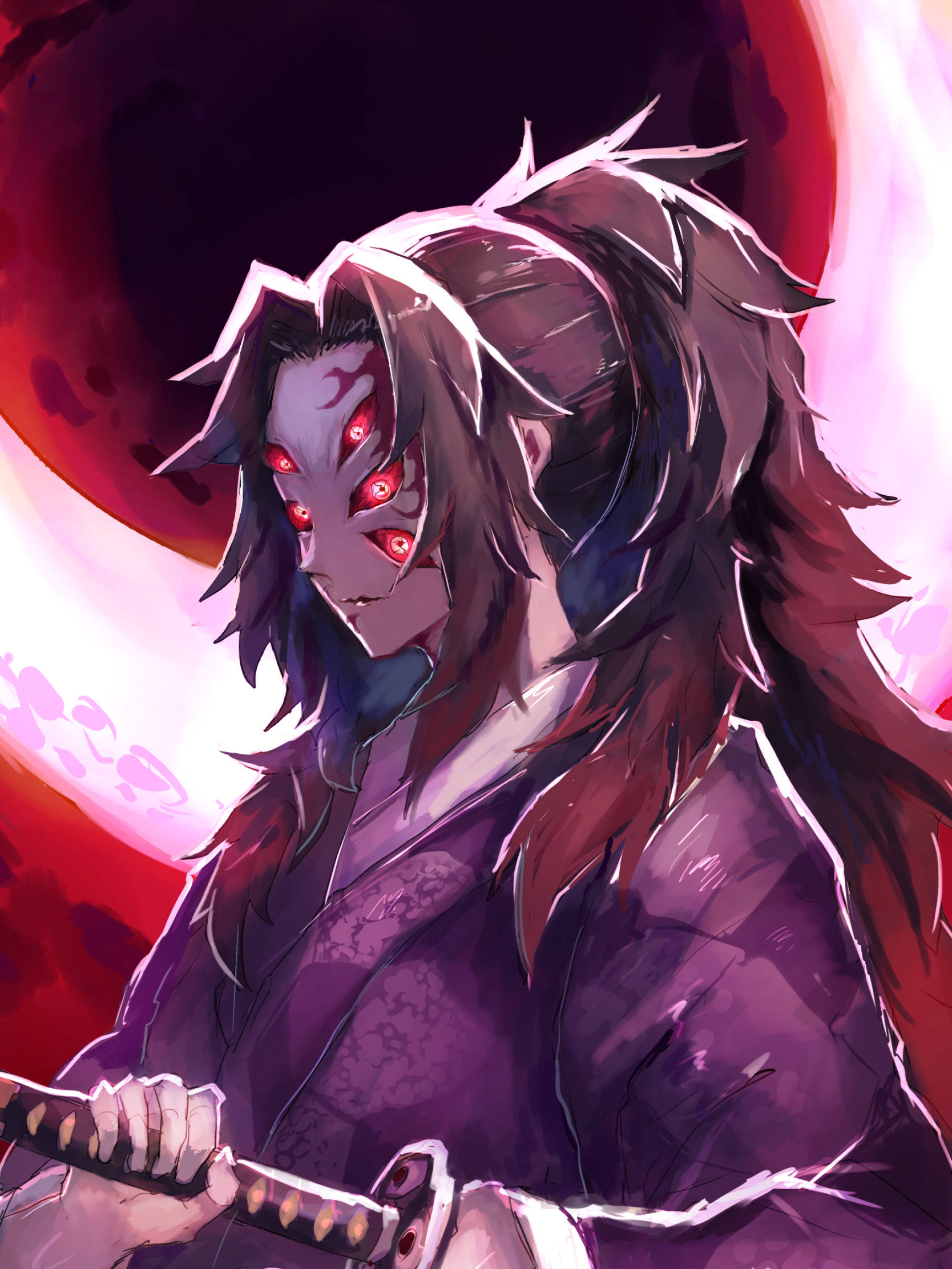 خلفية آيفون مثيرة لـ كوكوشيبو من Demon Slayer خلفية