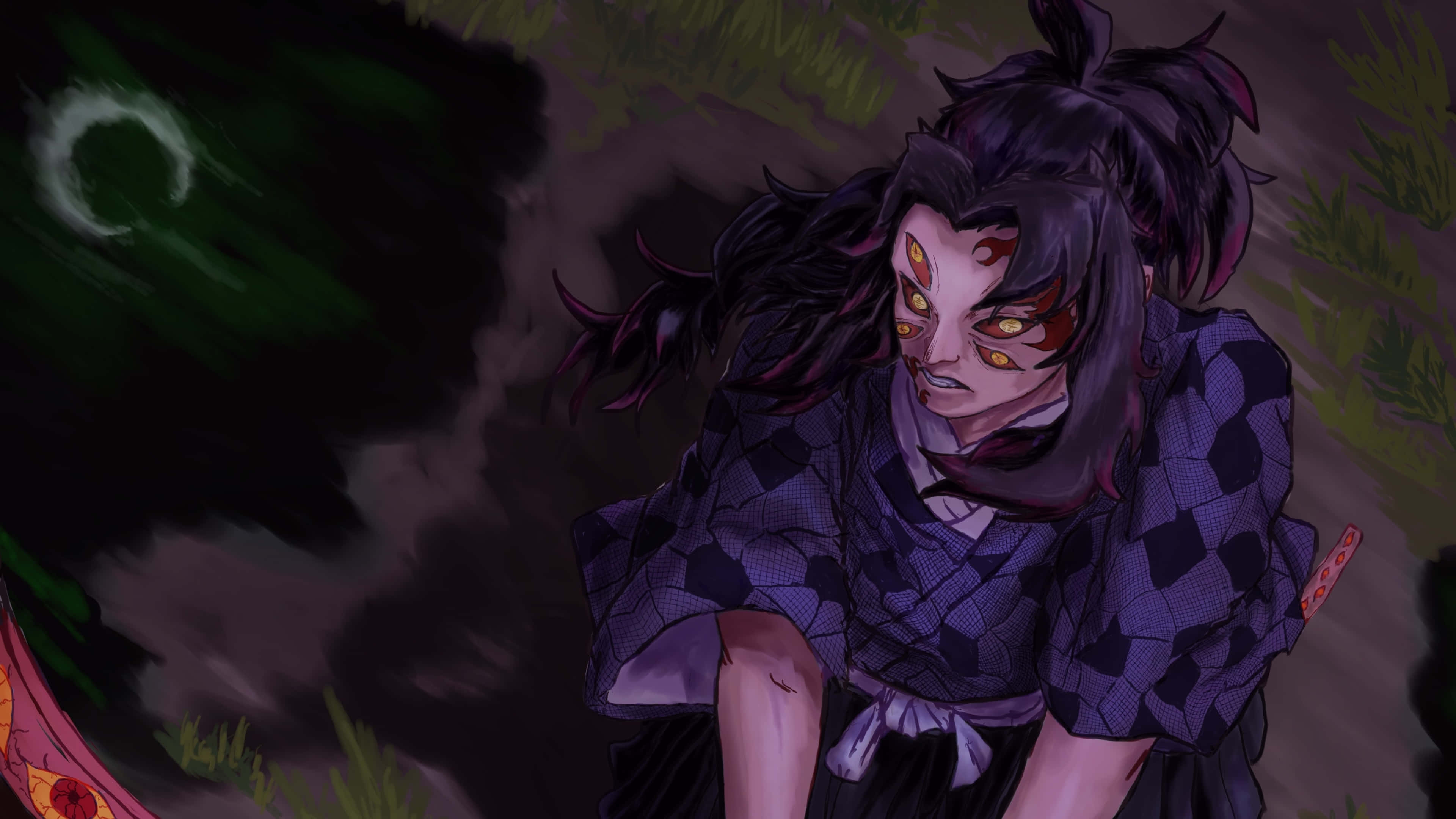 رحلة إلى عالم Demon Slayer خلفية