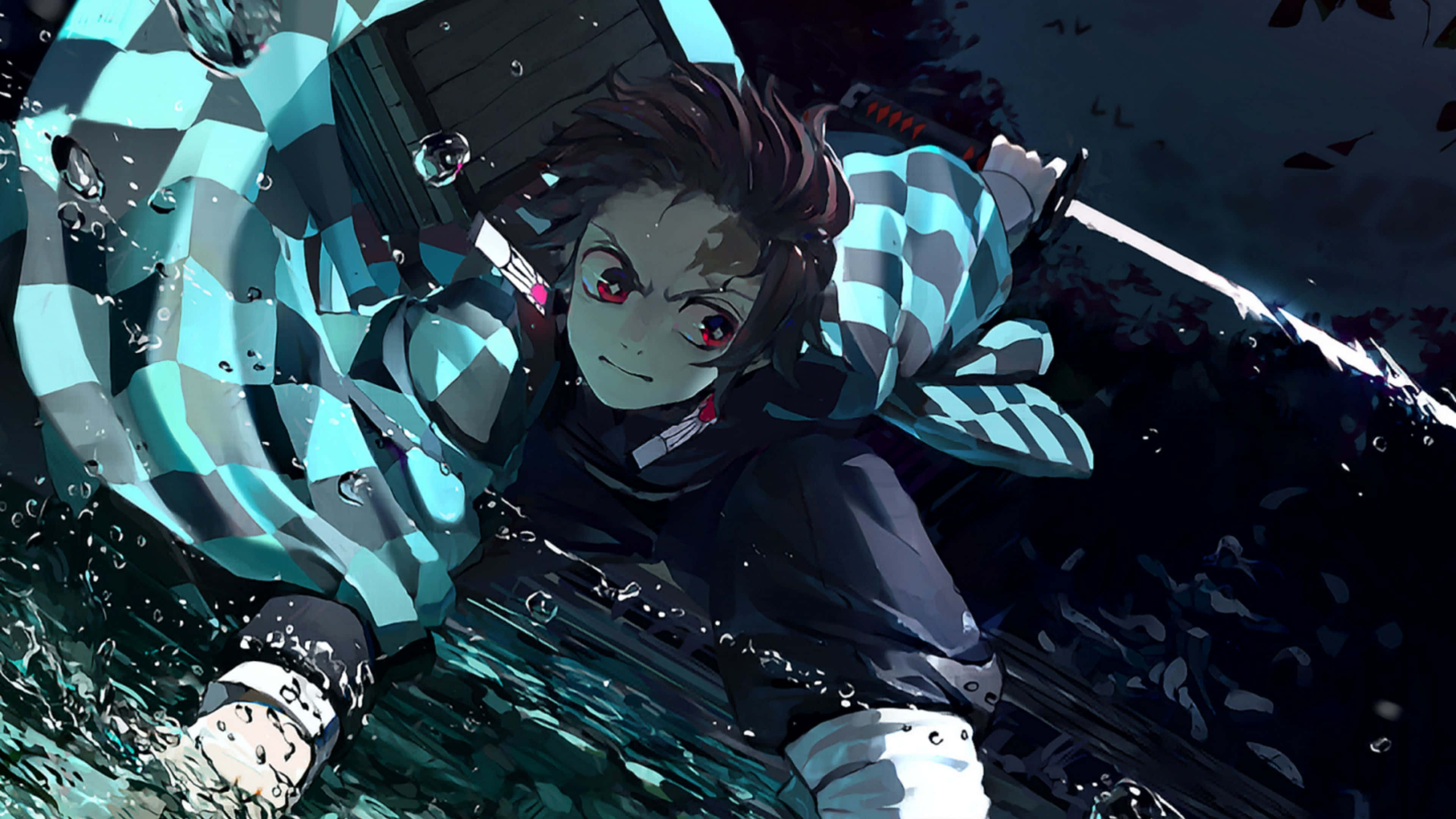 انطلق في رحلة مثيرة مع Demon Slayer 4K خلفية