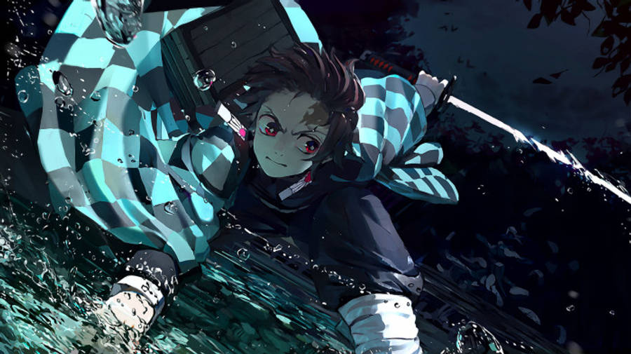 أنمي ثلاثي الأبعاد Demon Slayer 8K خلفية