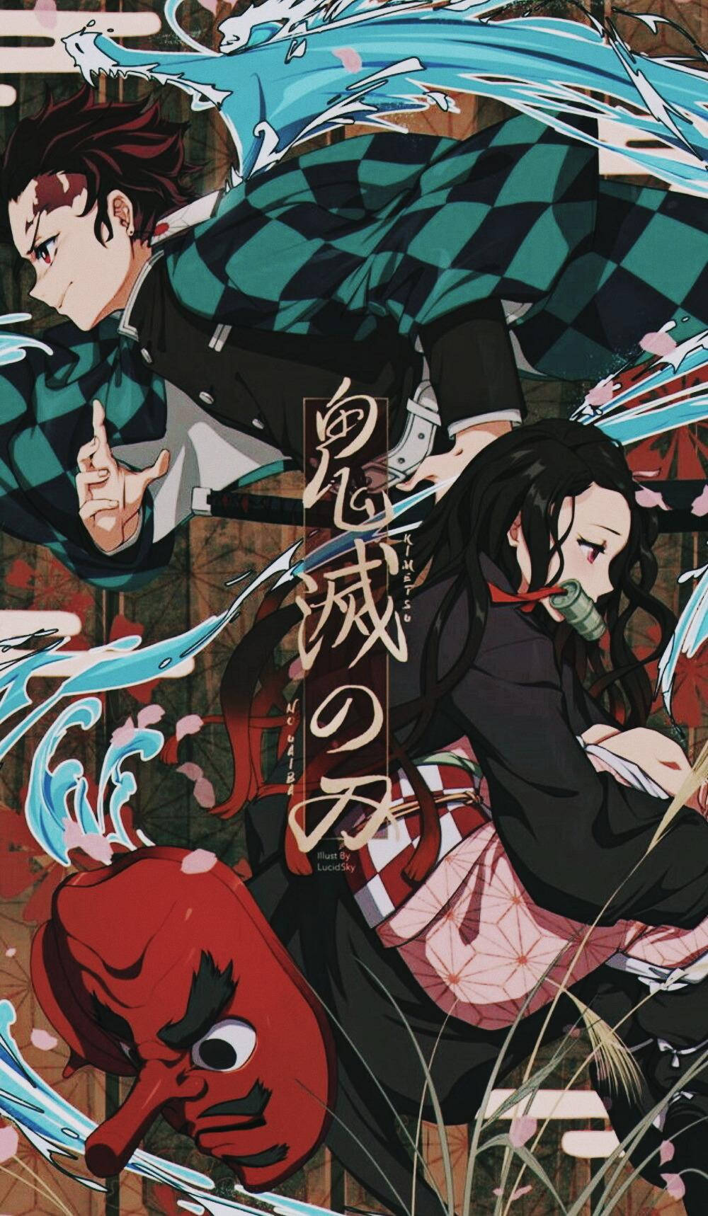 فن تانجيرو من Demon Slayer بالشكل العاشر خلفية