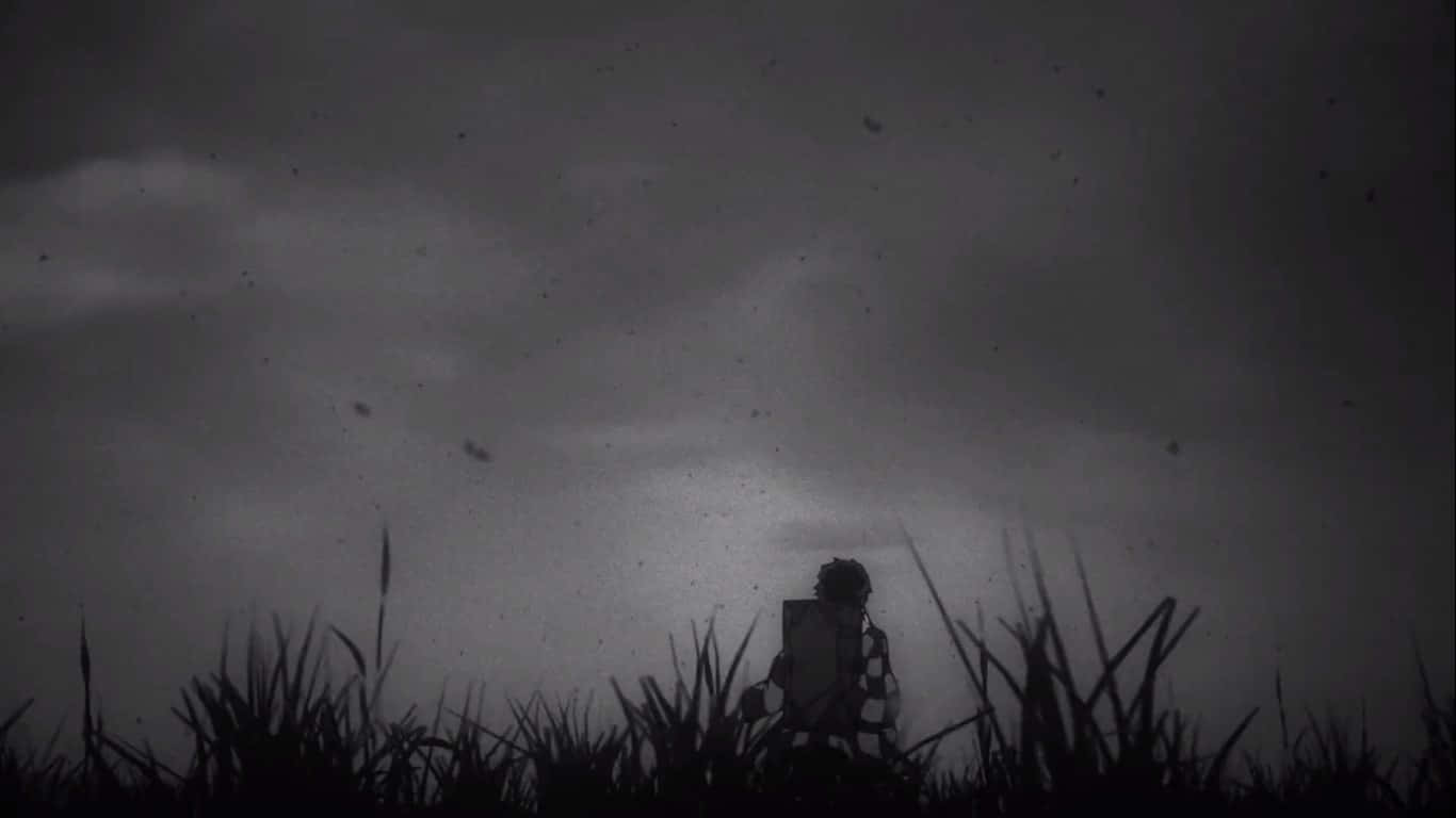 خلفية آيفون داكنة من مسلسل Demon Slayer خلفية