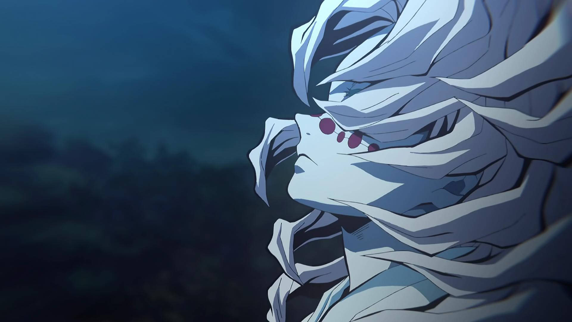 نظرة روي المخيفة من أنمي Demon Slayer خلفية