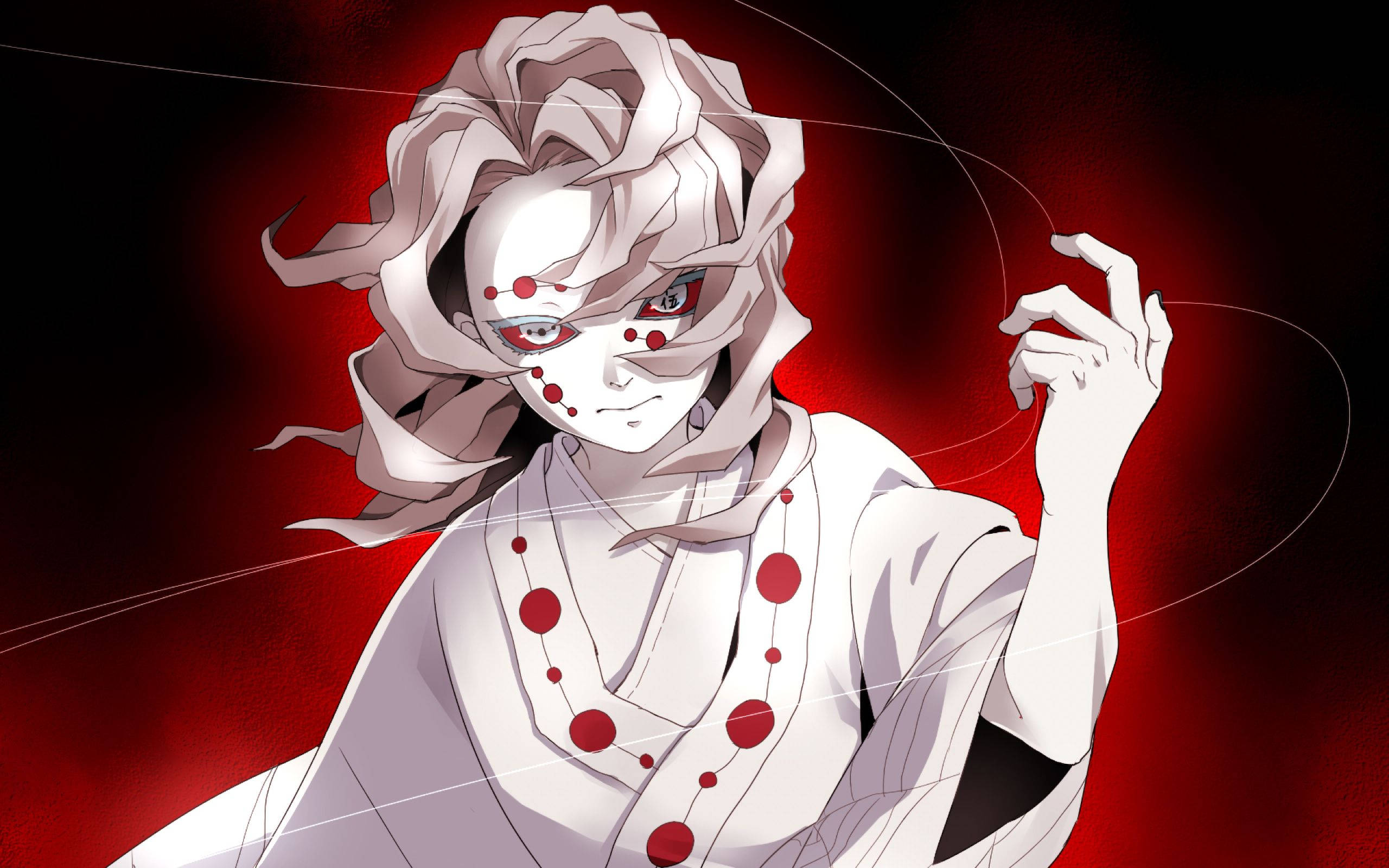 روي المتوهج باللون الأحمر من Demon Slayer خلفية