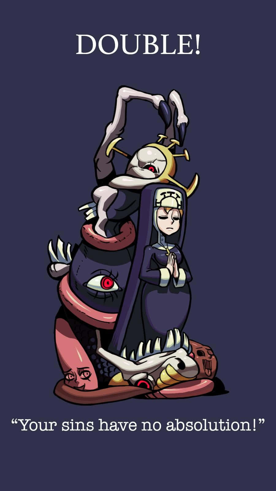 Double من Skullgirls خلفية