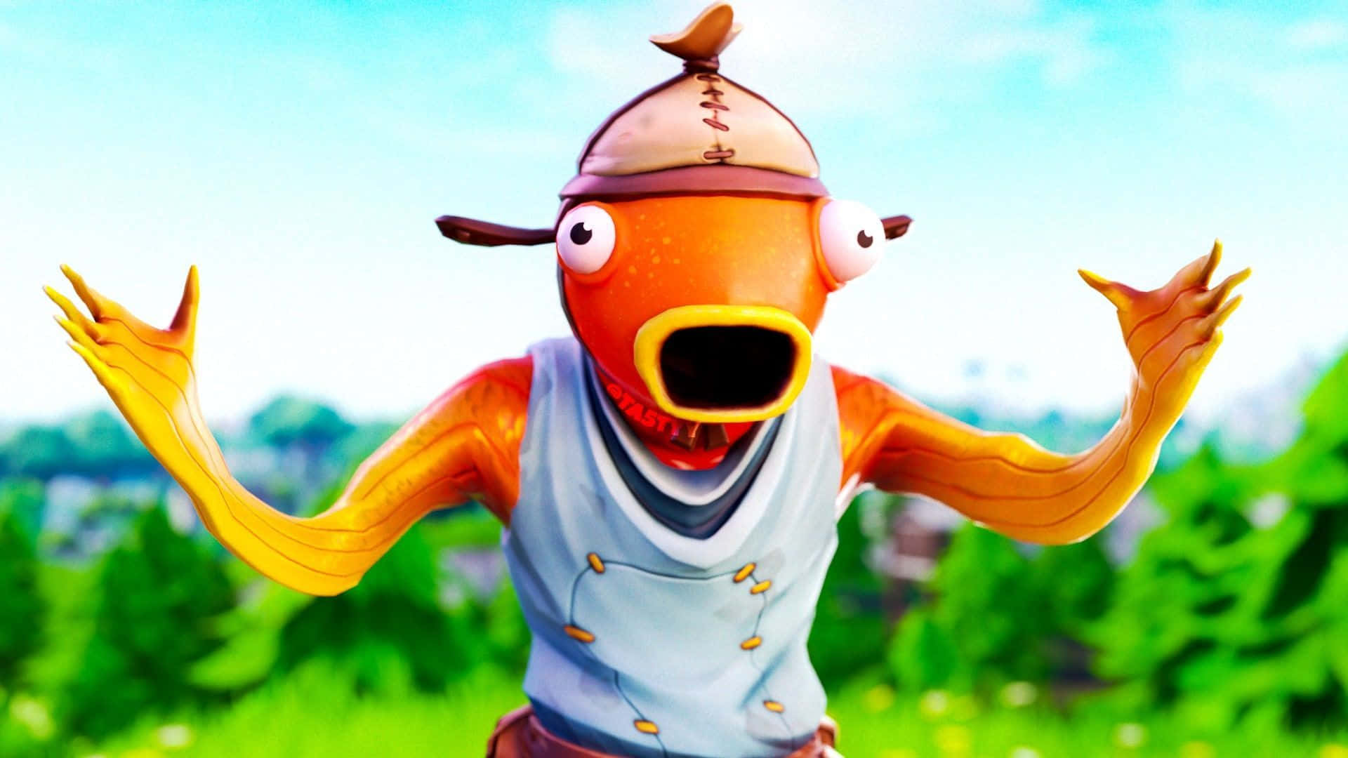 شخصية Fishstick المصعوقة من فورتنايت خلفية