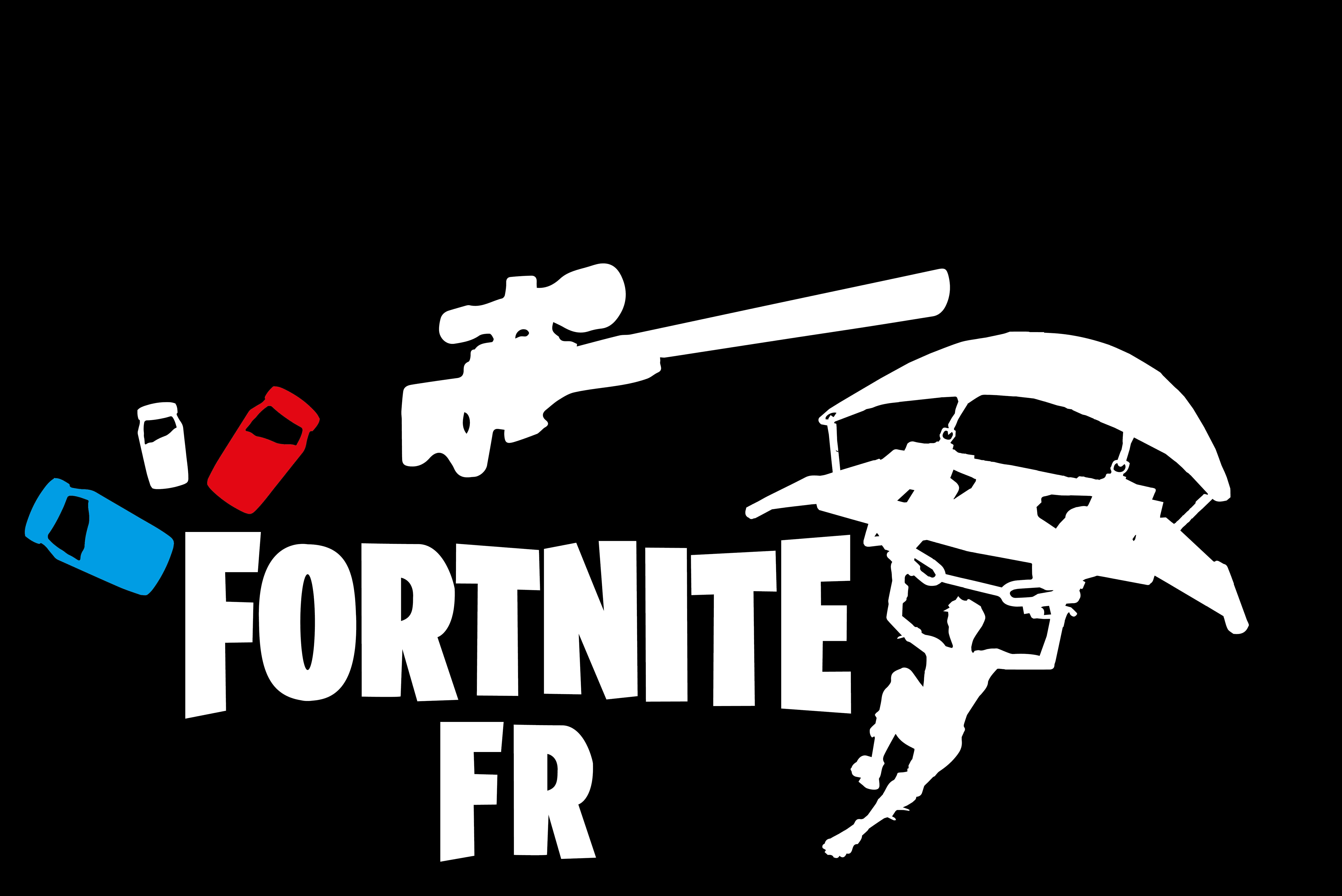 شعار Fortnite F R وعناصر خلفية