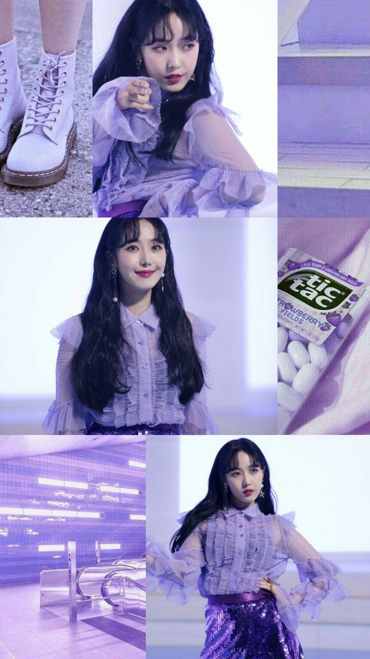 كولاج جمالي لفرقة Gfriend خلفية