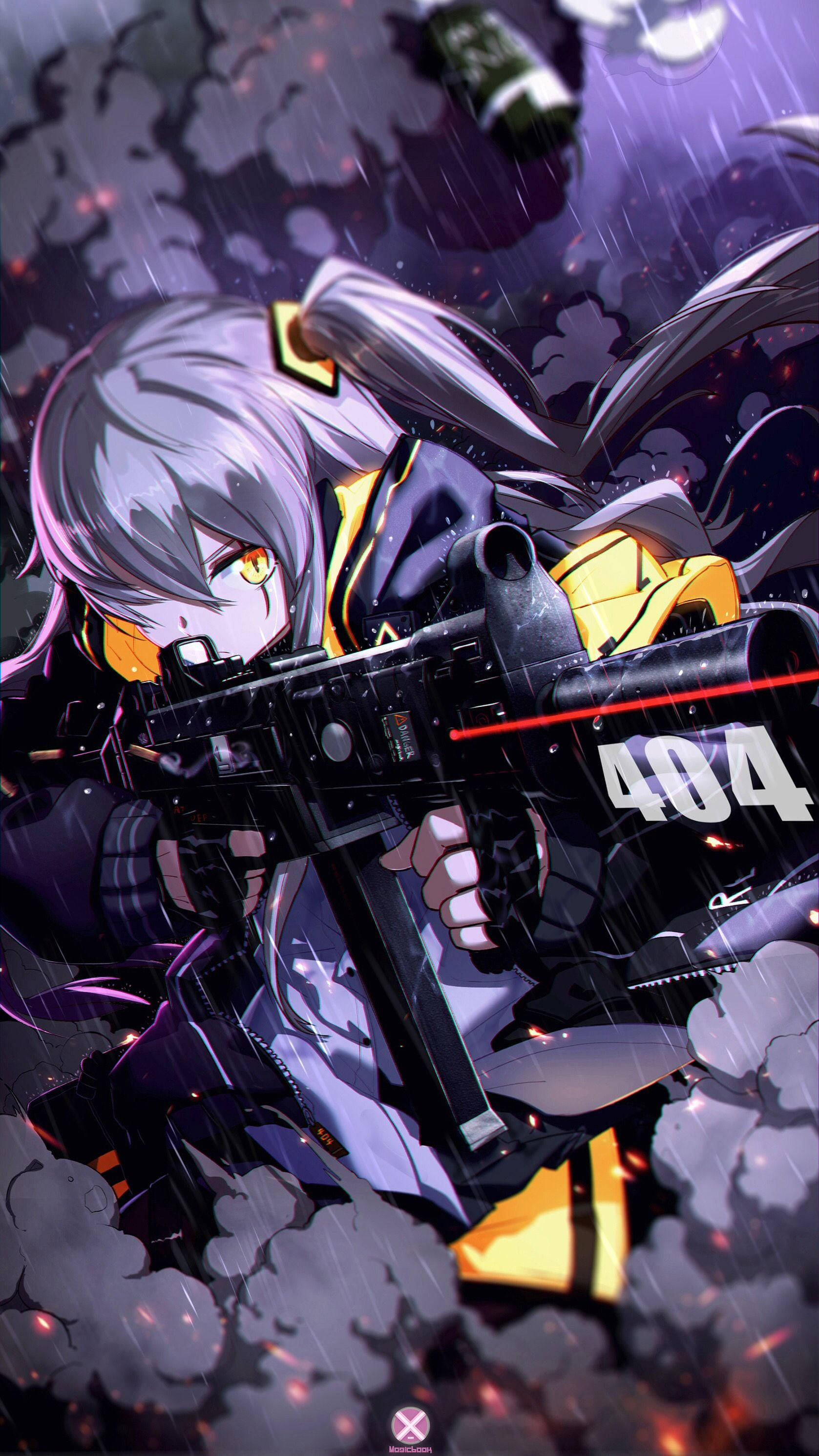 صورة أنمي رائعة لفتاة من Girls Frontline خلفية