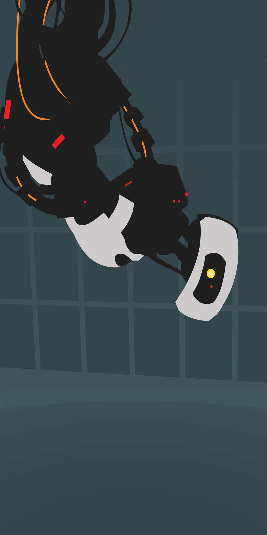 خلفية بسيطة من تصميم معجب لـ GLAdOS لهاتف Pixel 3 خلفية