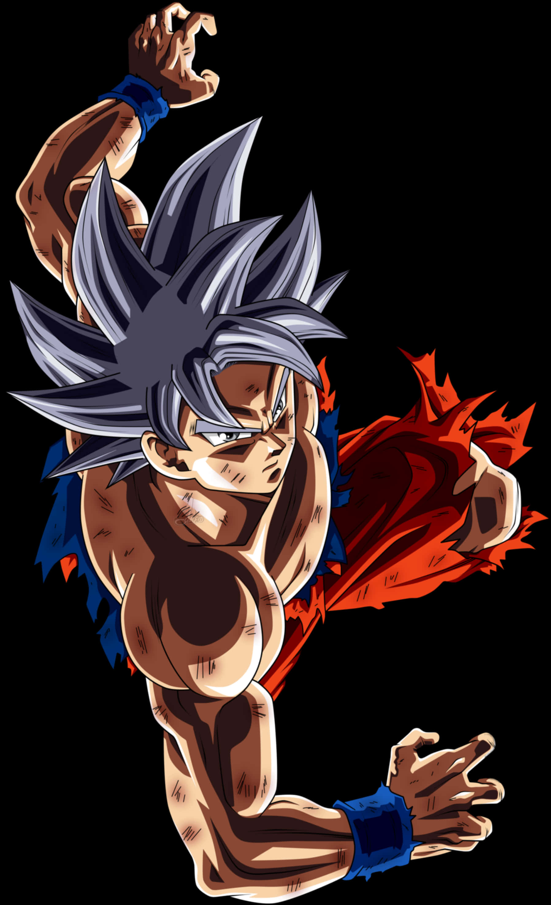 وقفة القوة لـ Goku الغريزة الفائقة خلفية