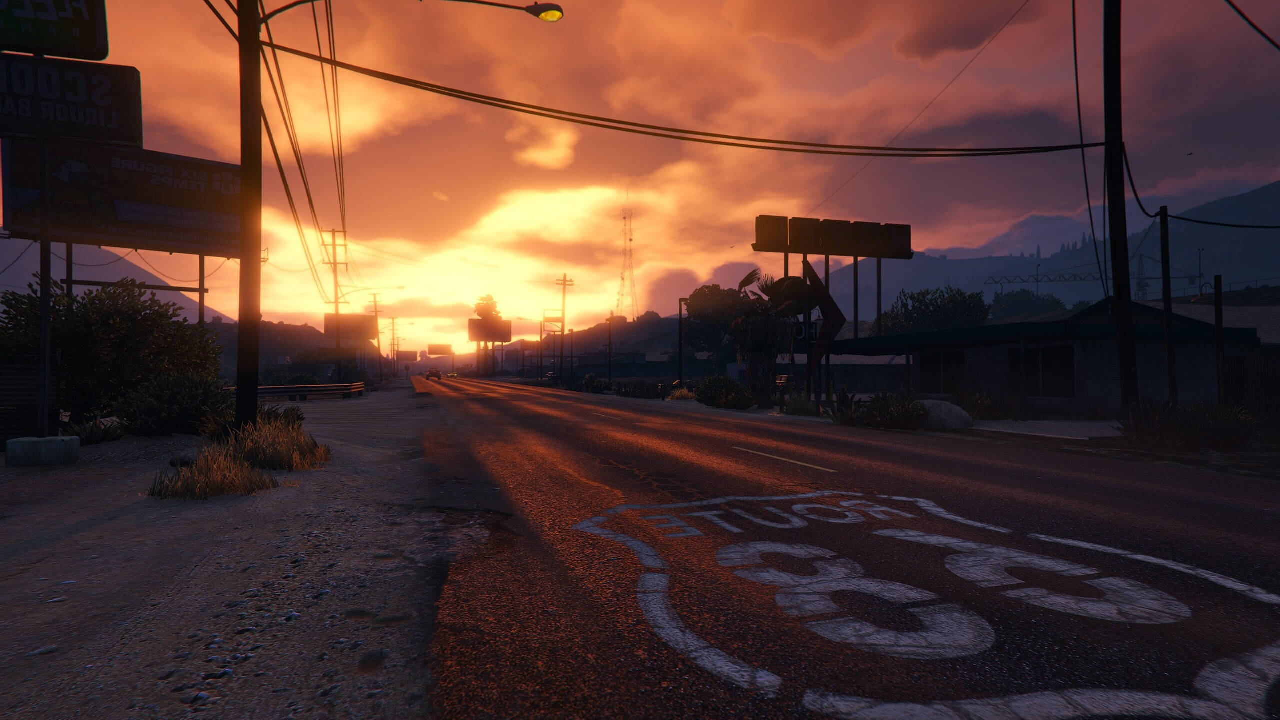 GTA 5 2560x1440 طريق 68 خلفية